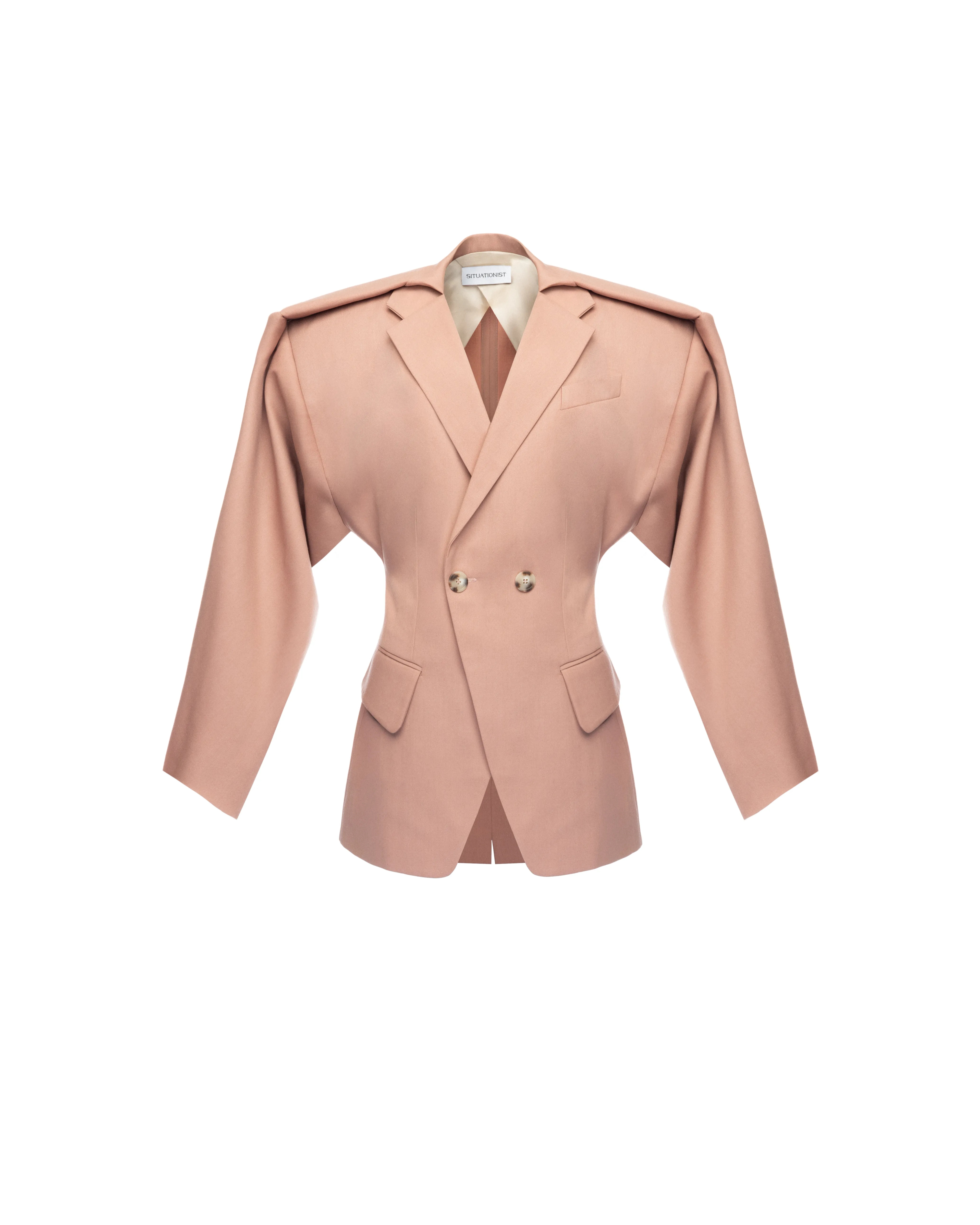Double-breasted jacket in wool
