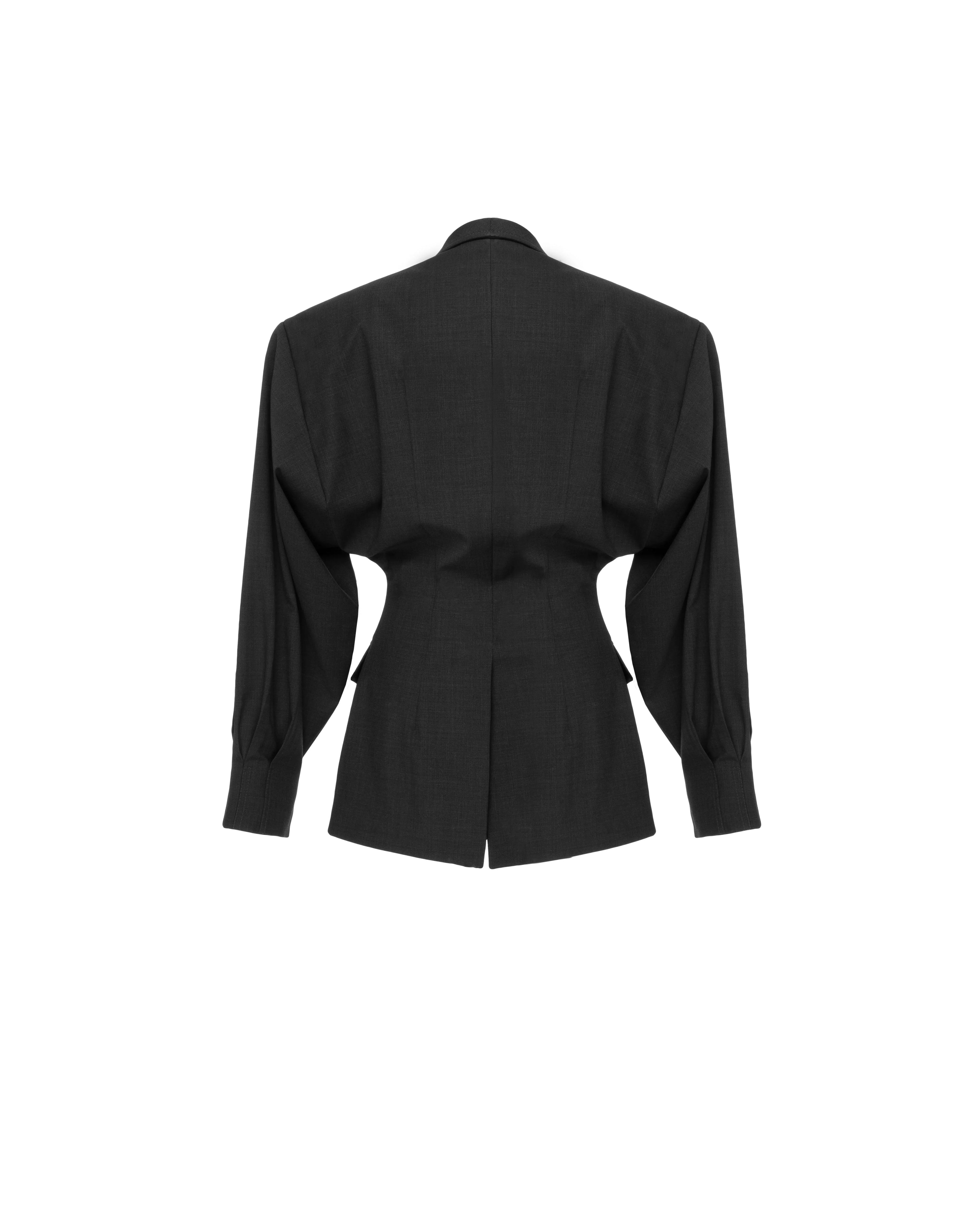 Double-breasted jacket in wool