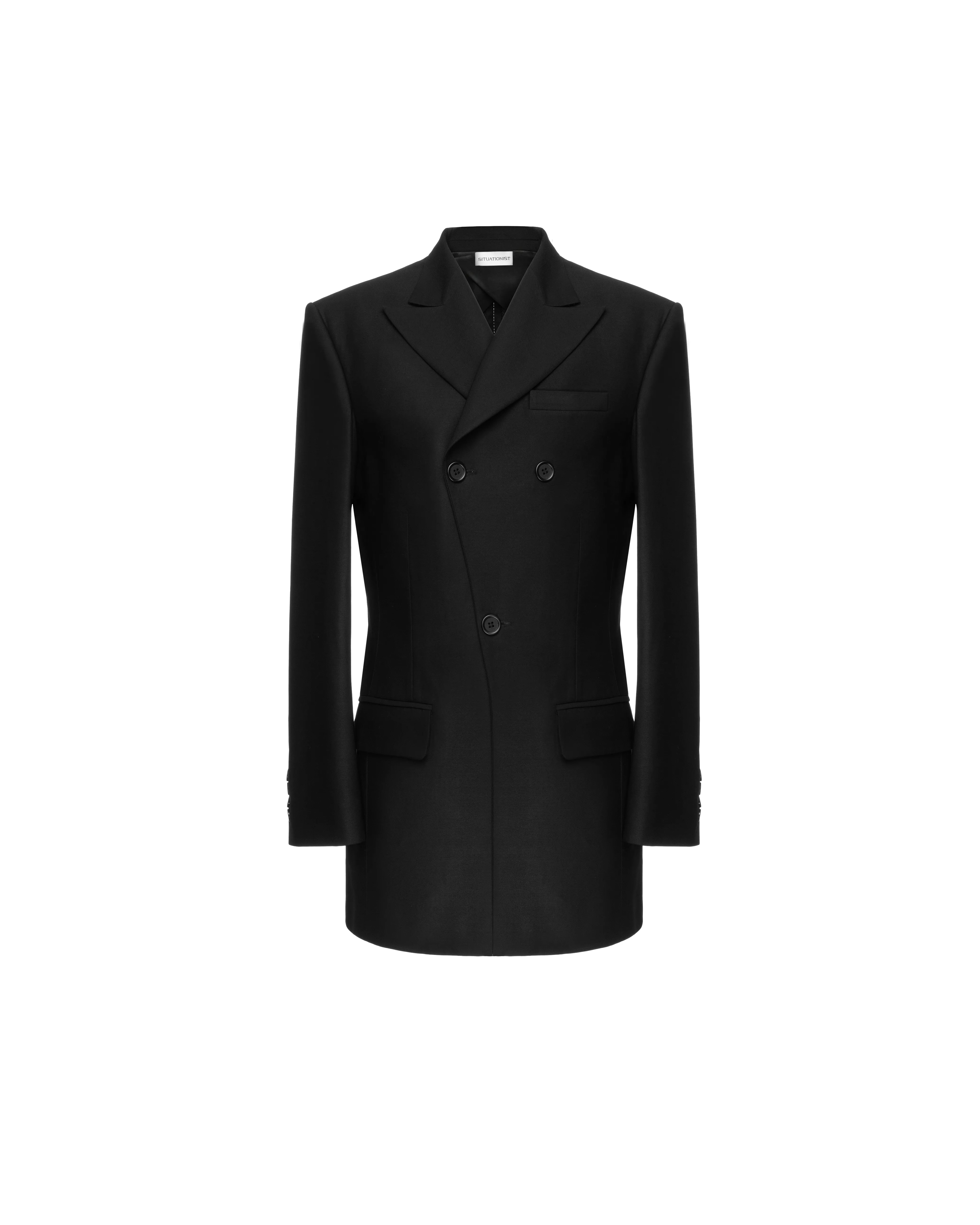 Double-breasted jacket in wool