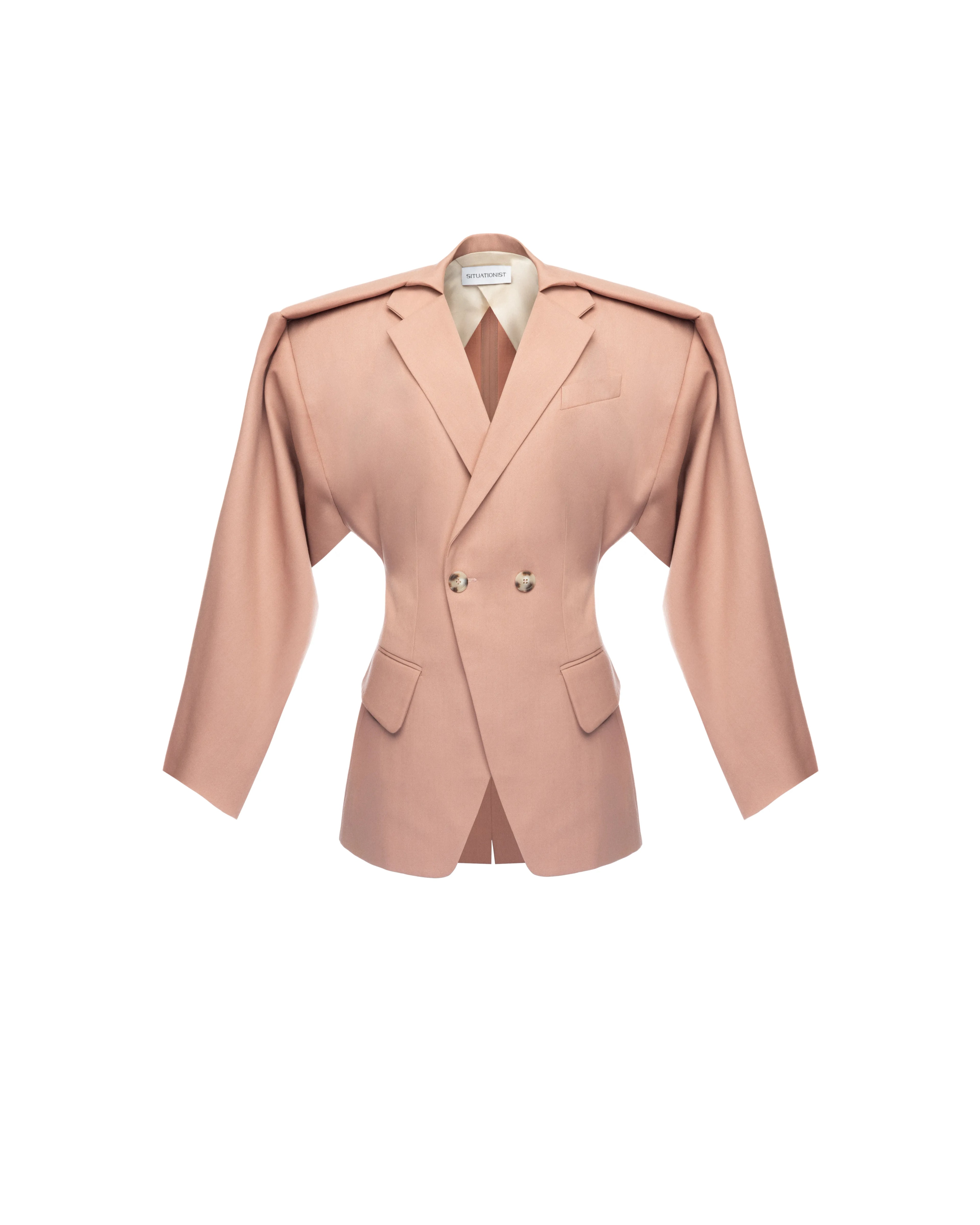 Double-breasted jacket in wool
