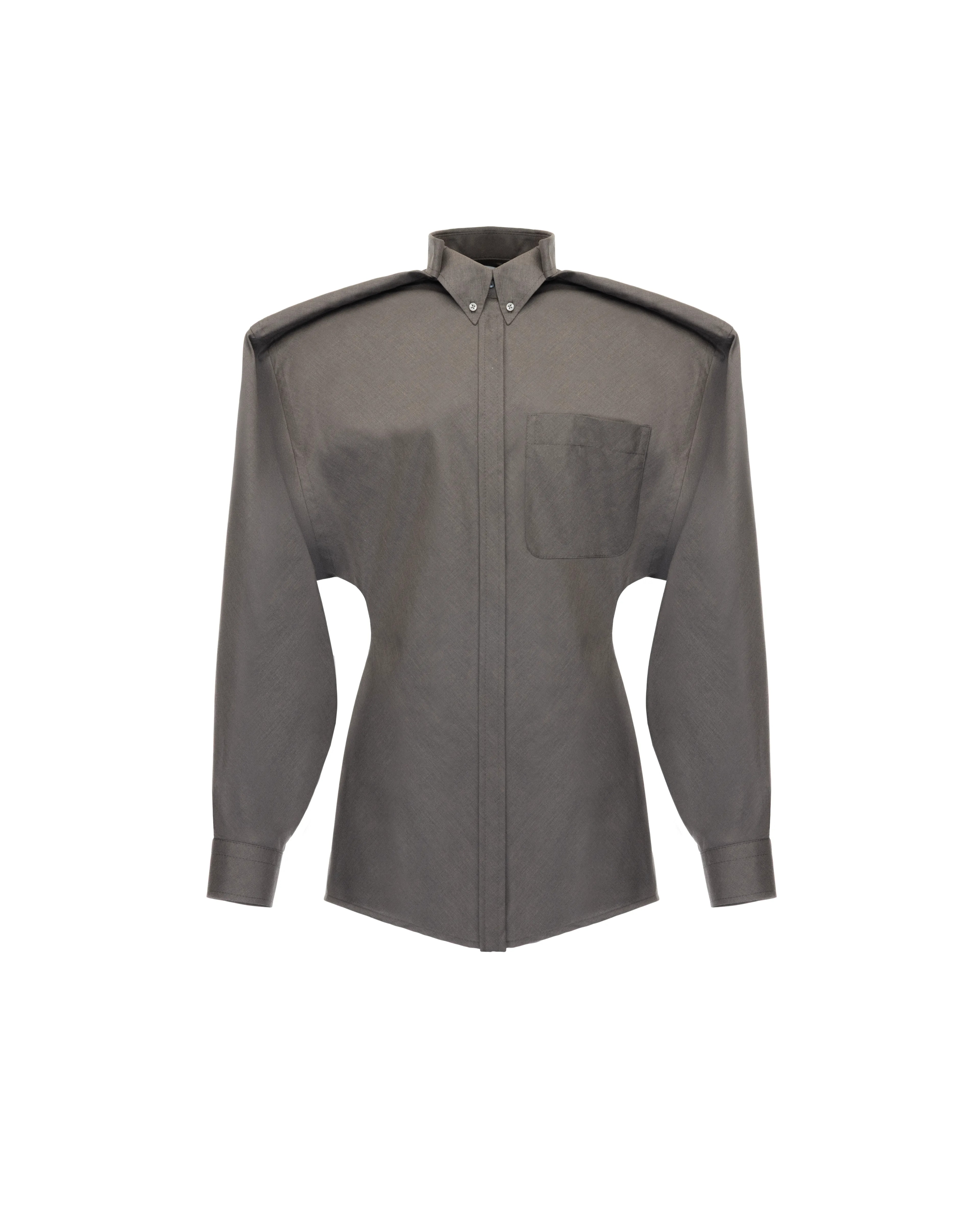 Button-down shirt in cotton