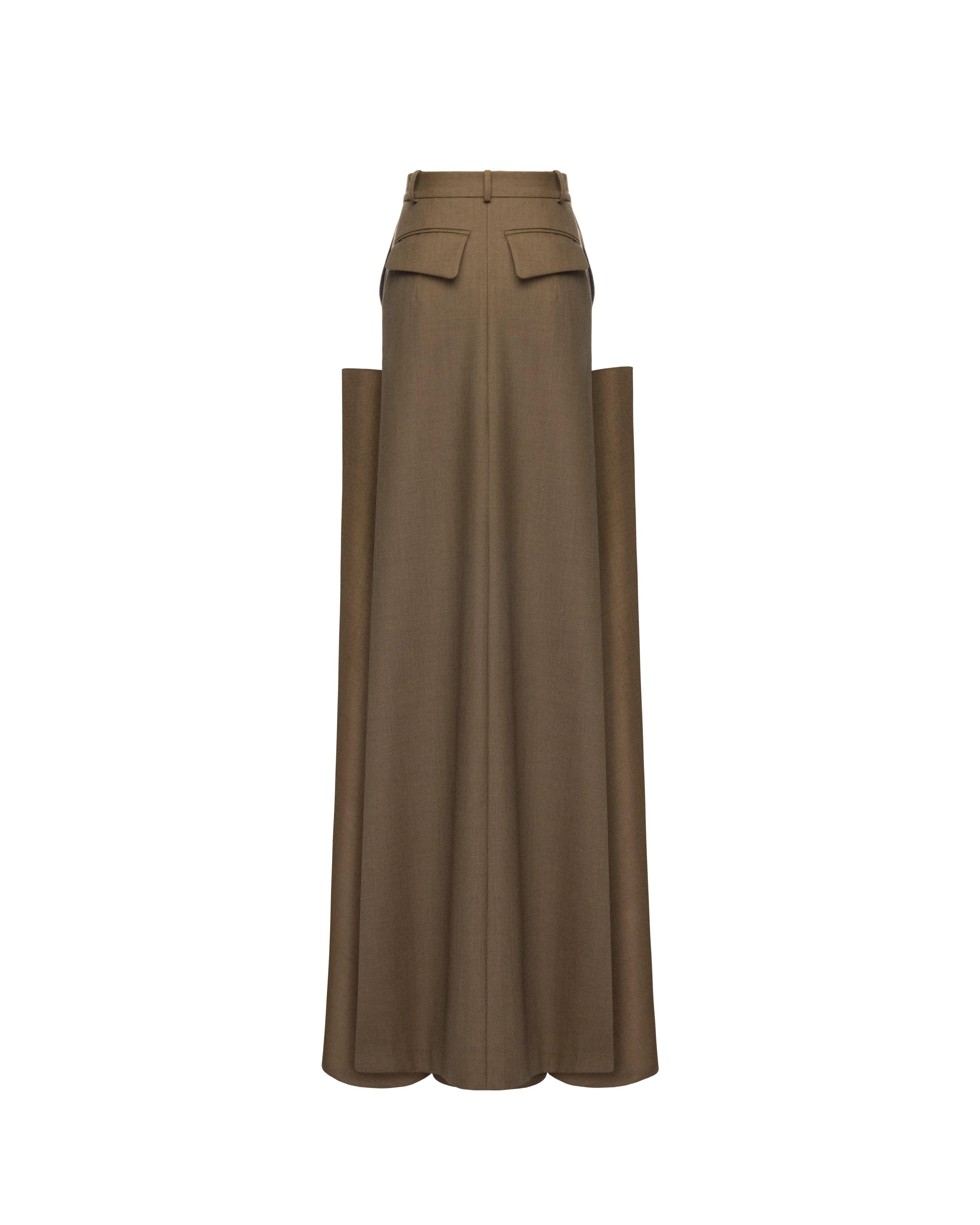 Long skirt in wool