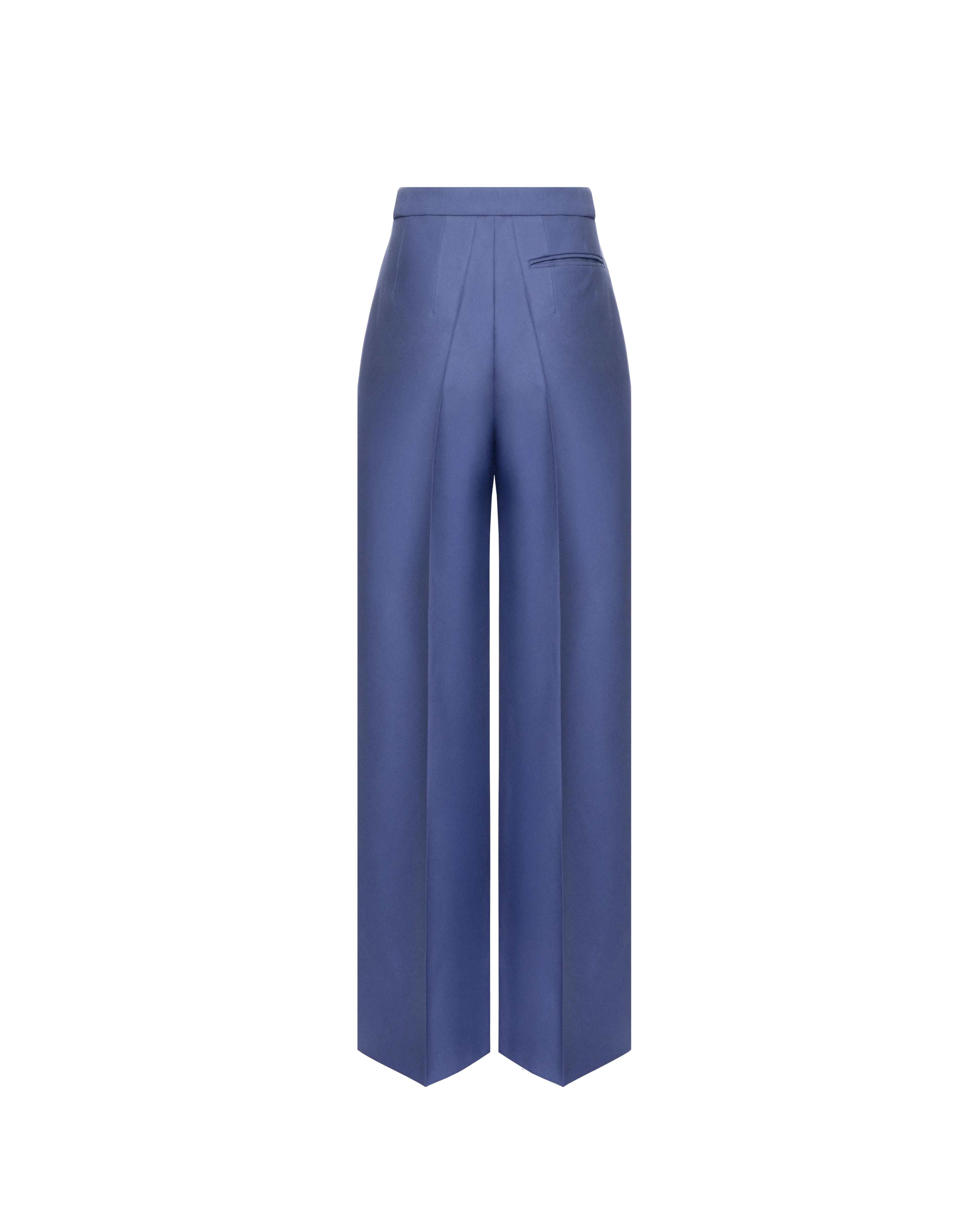 Wide-leg pants in wool