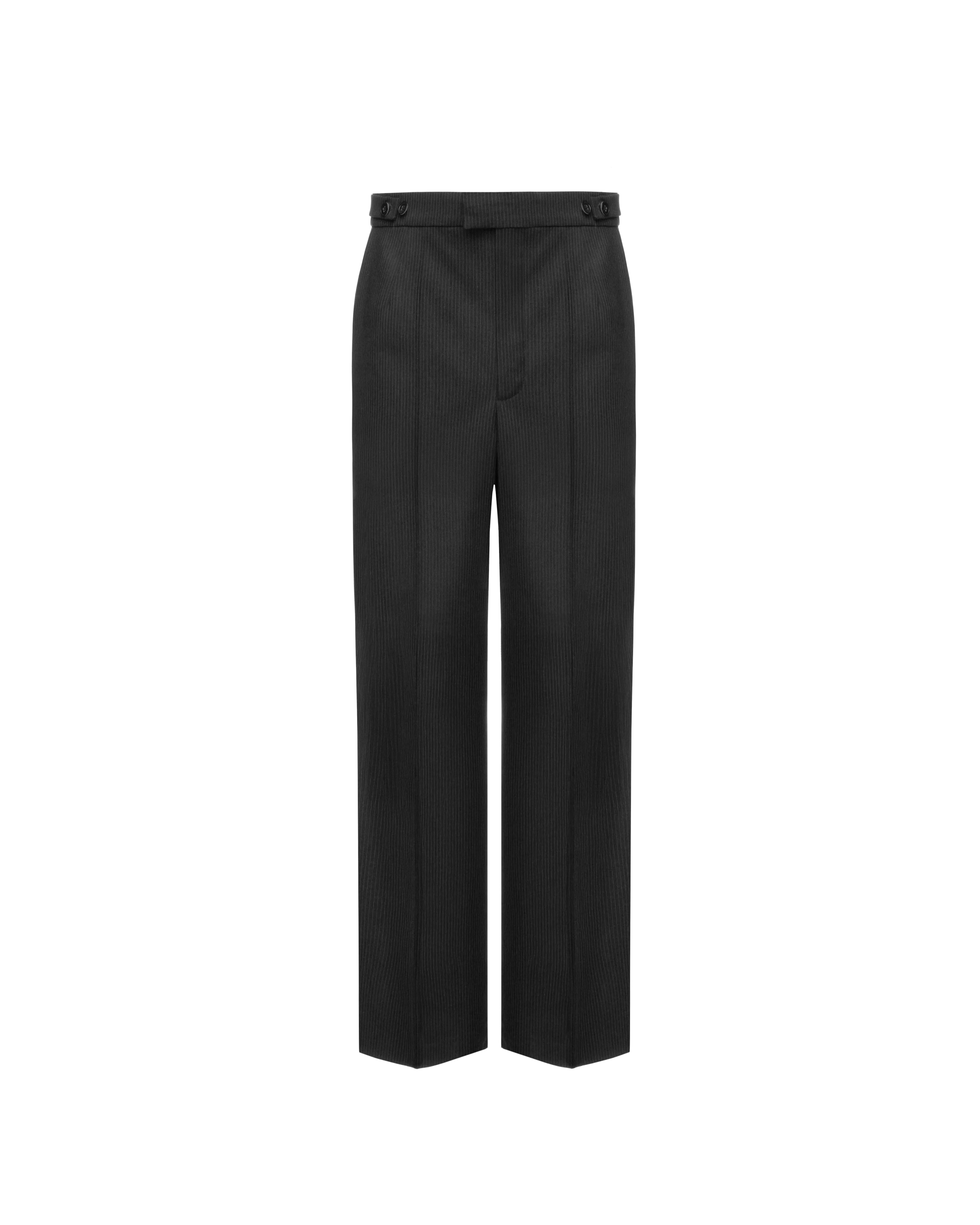 Straight-leg pants in wool
