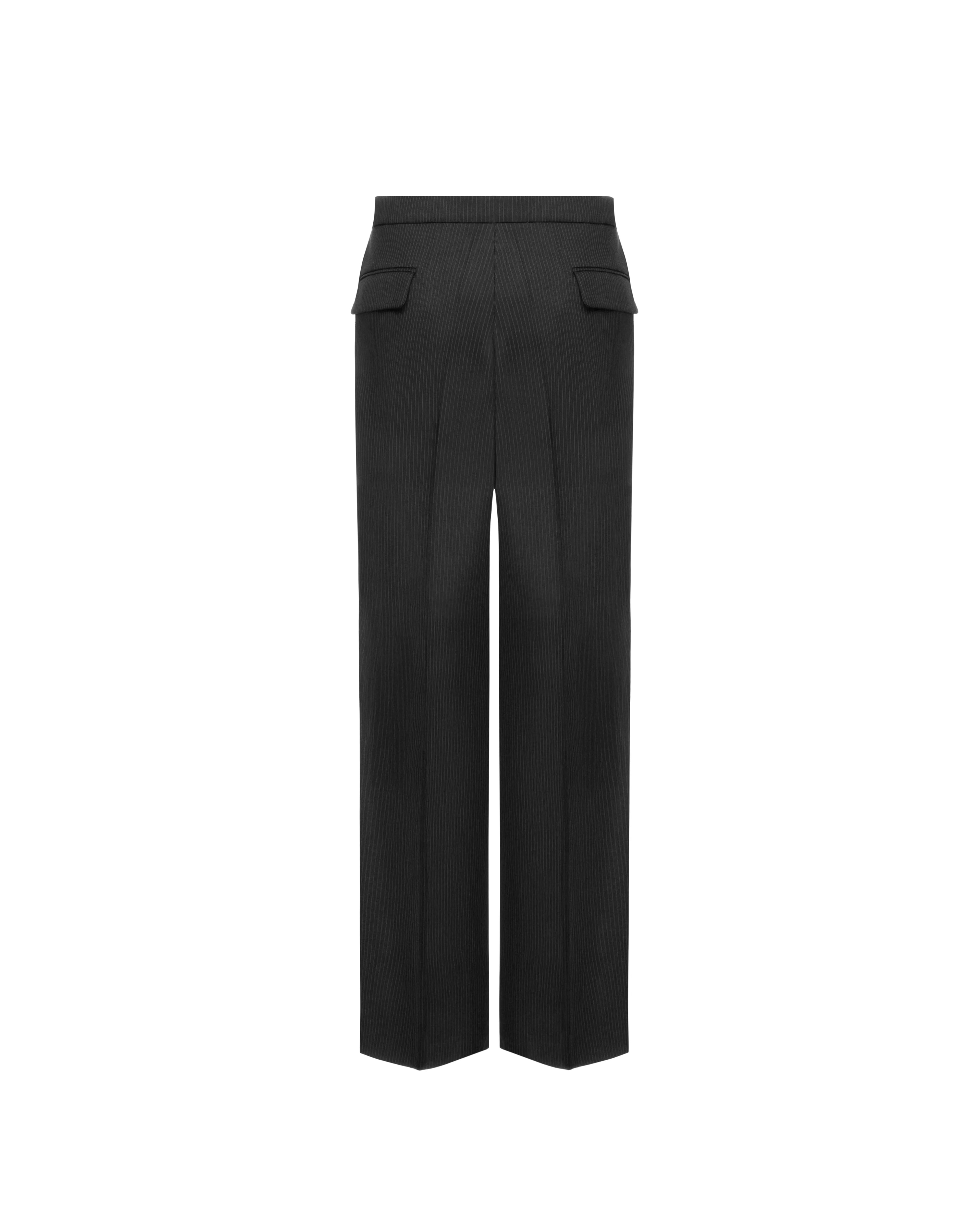 Straight-leg pants in wool