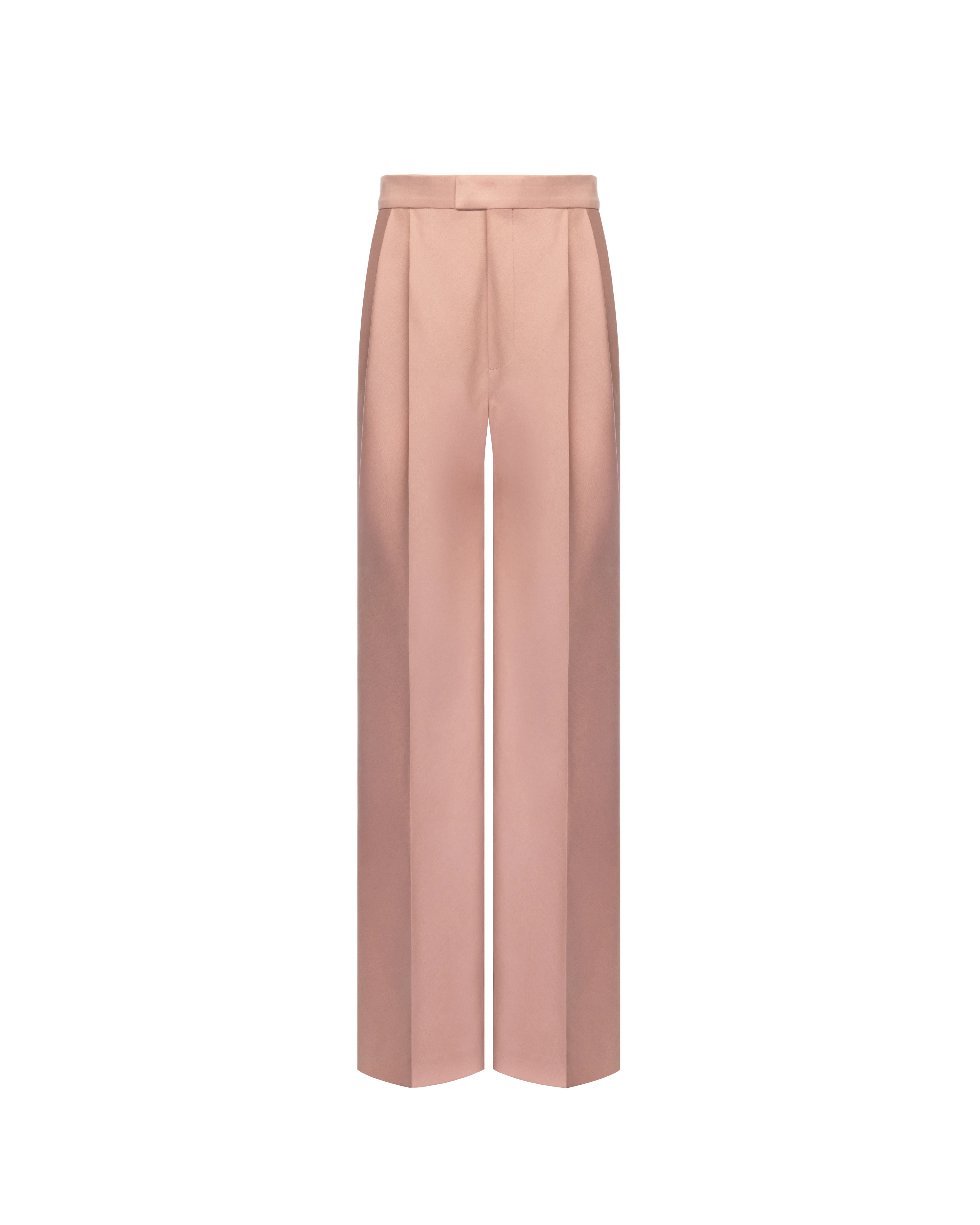 Wide-leg pants in wool