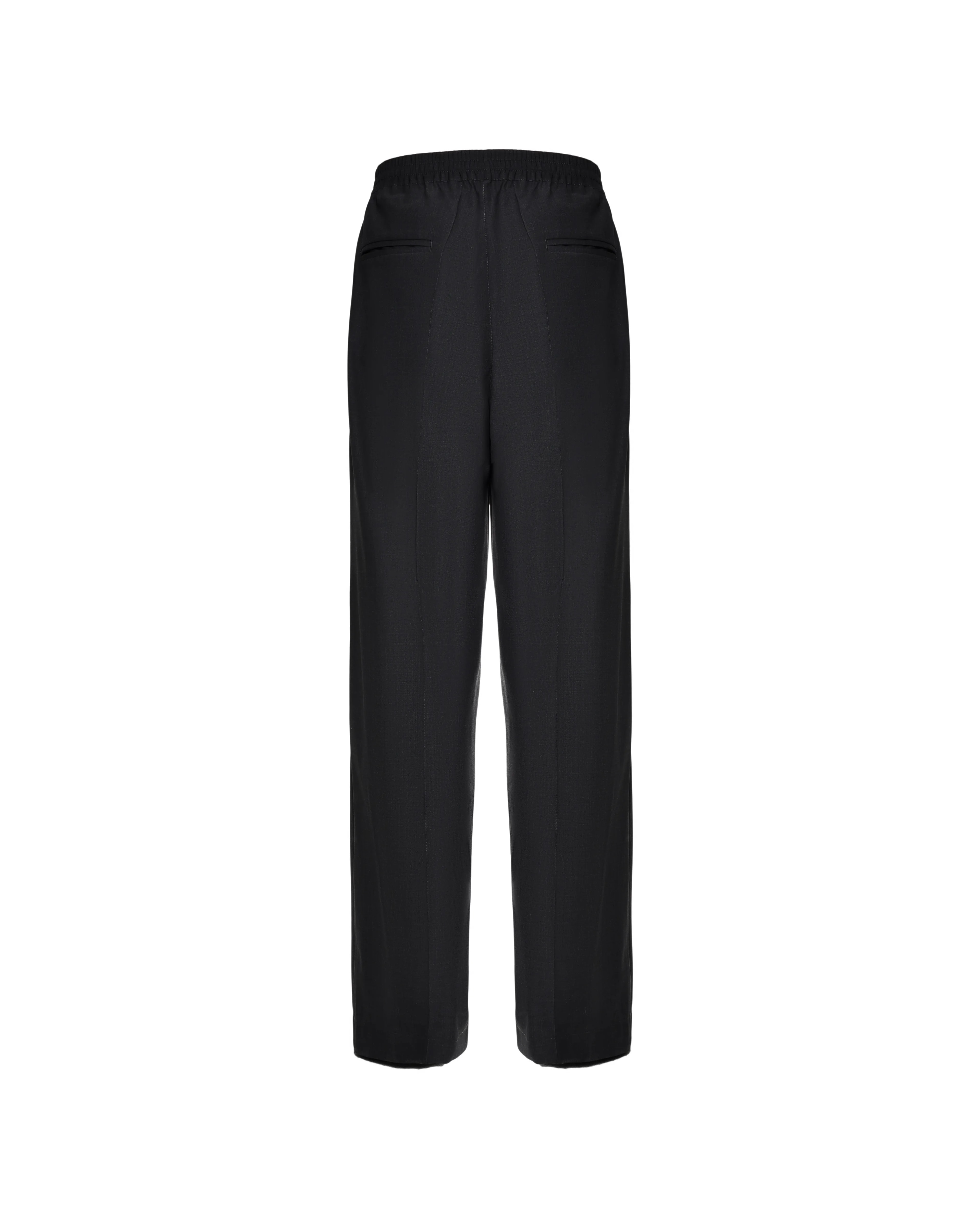 Straight-leg pants in wool