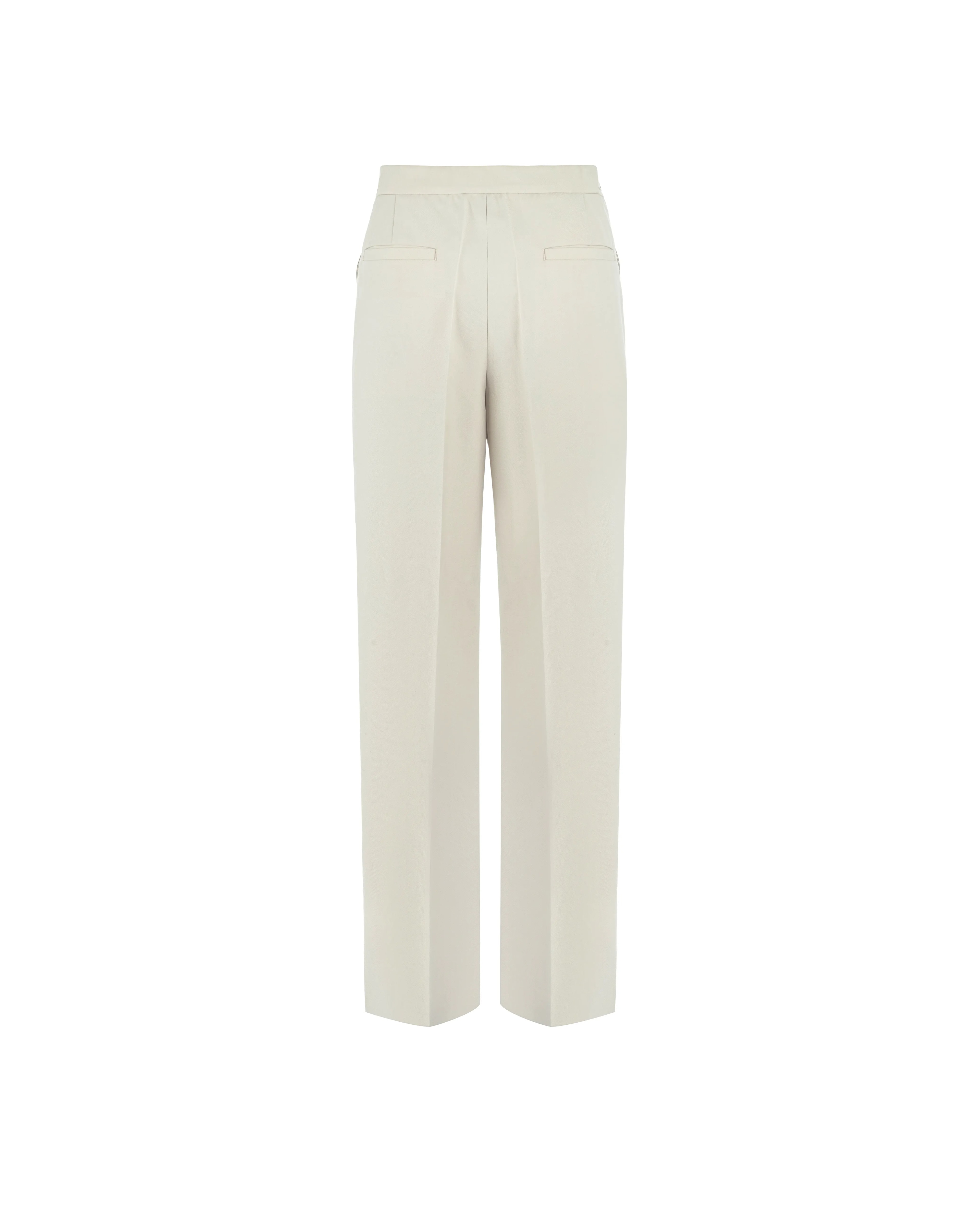 Straight-leg pants in wool