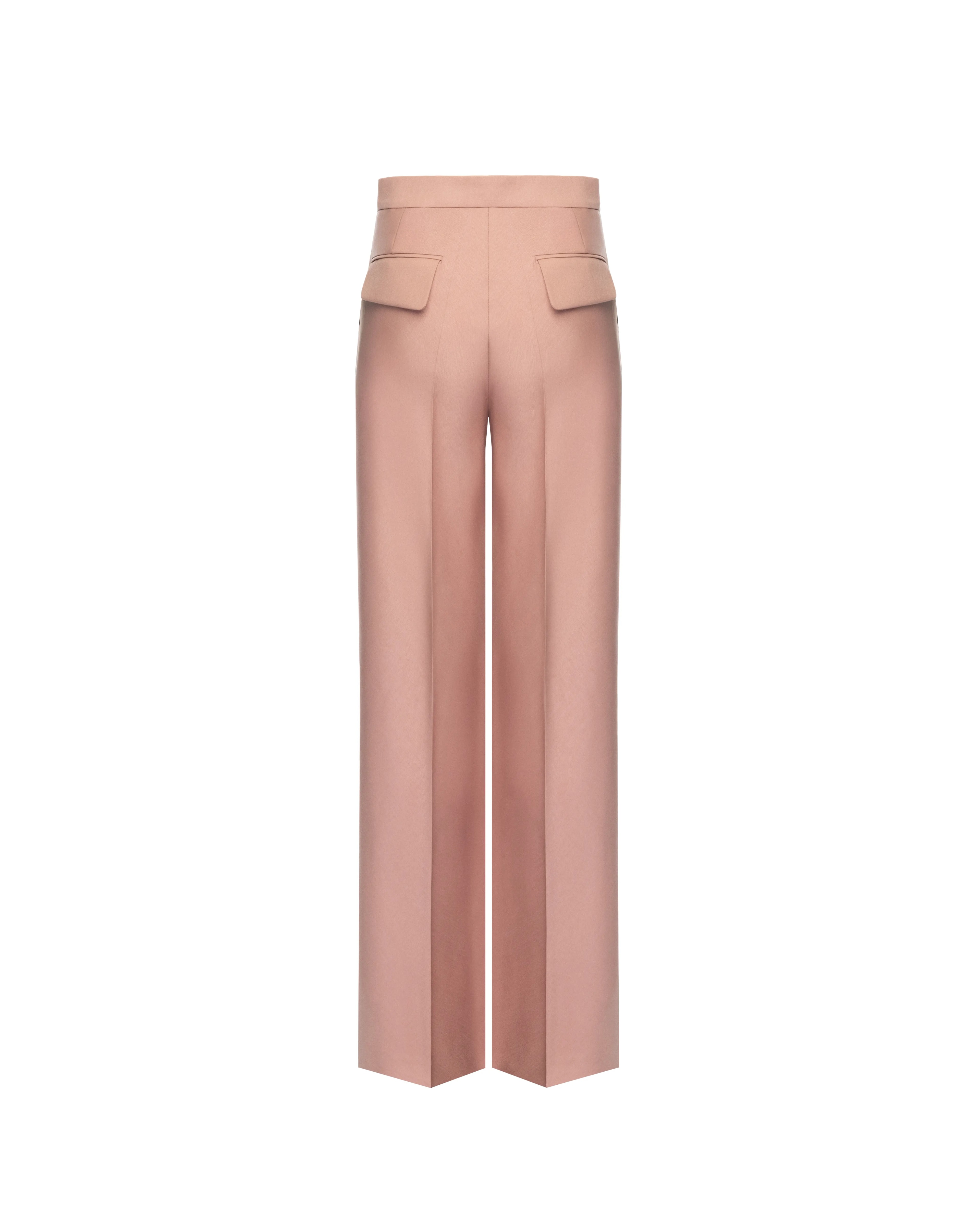 Wide-leg pants in wool