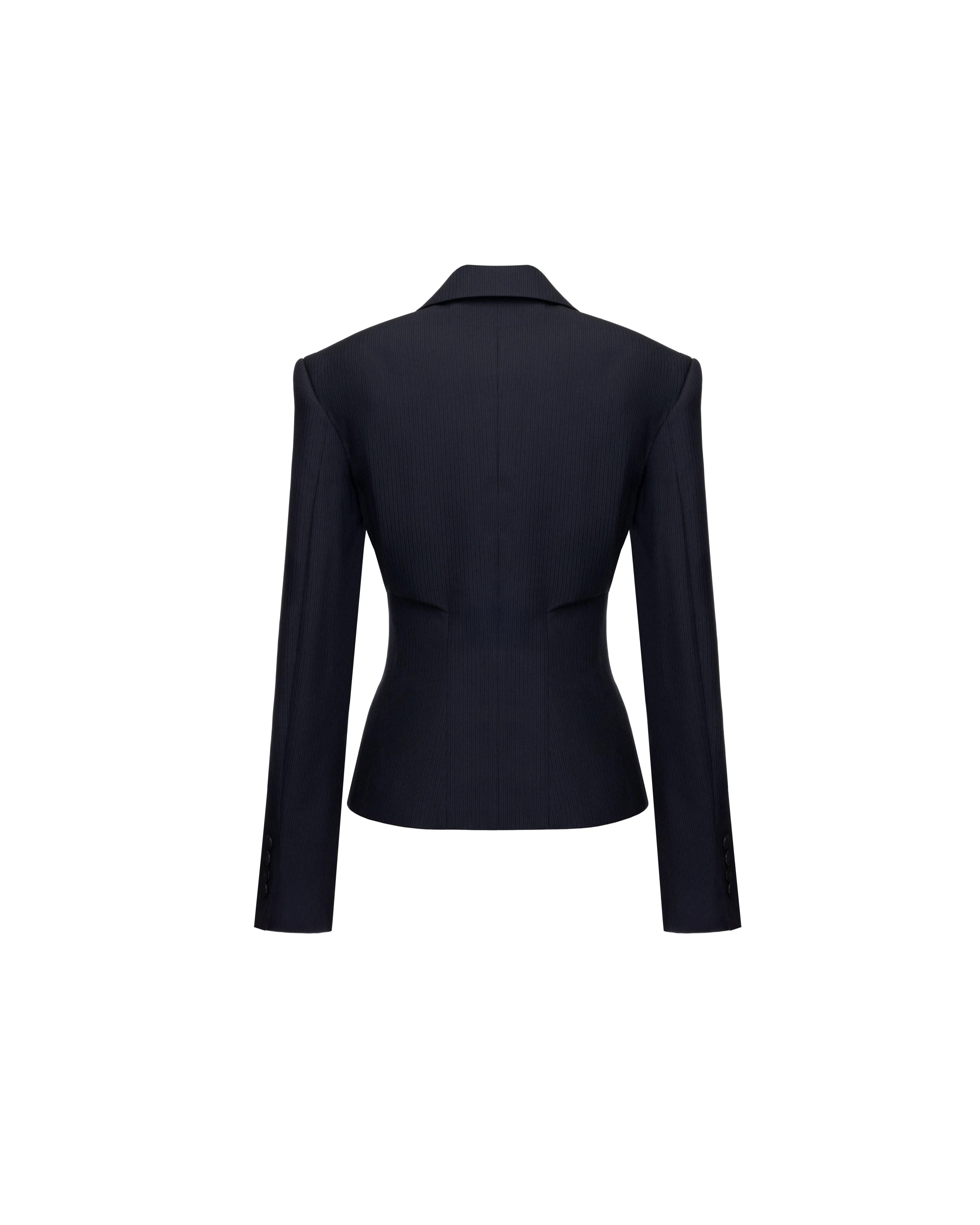 Double-breasted jacket in wool