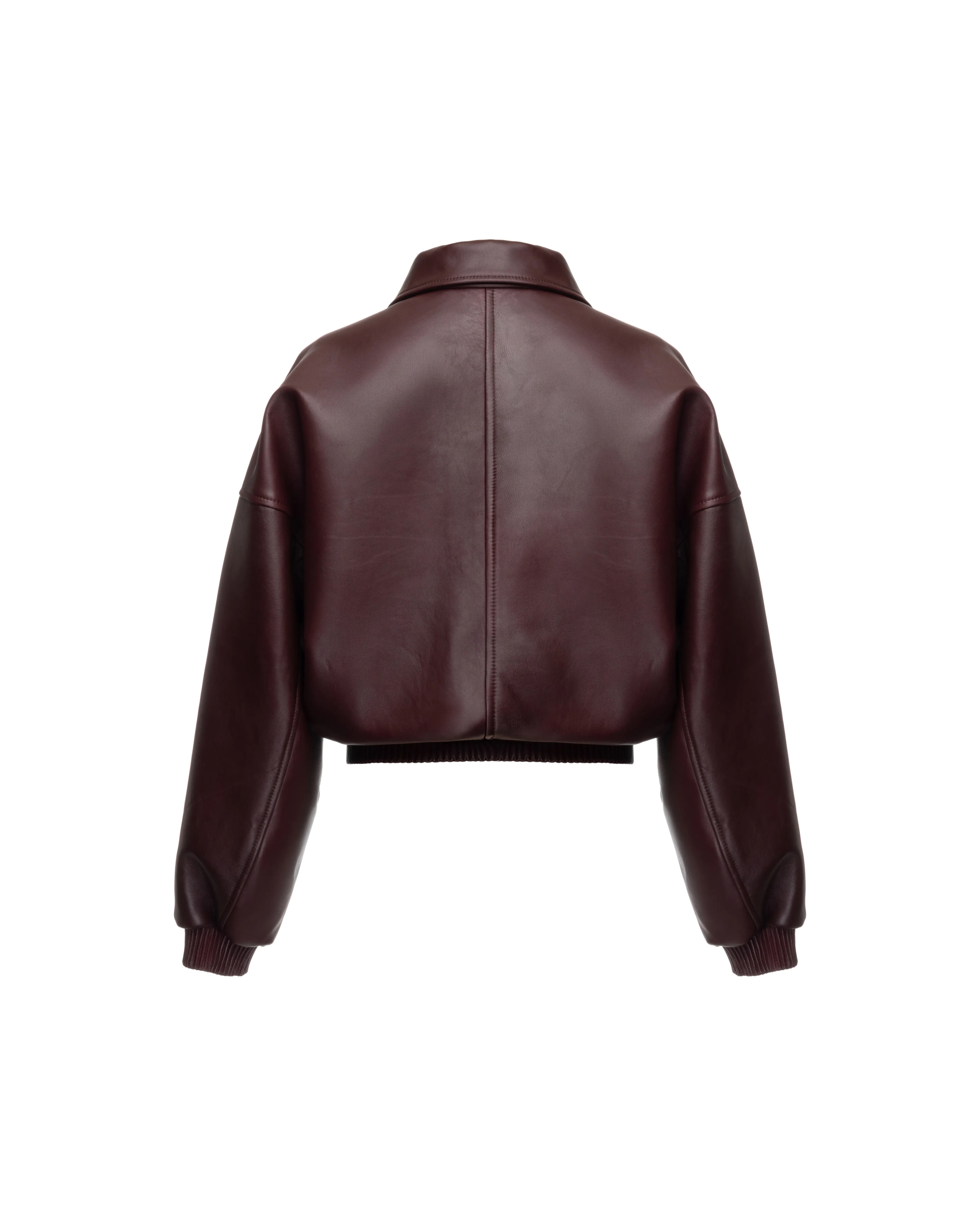 Bomber jacket in leather