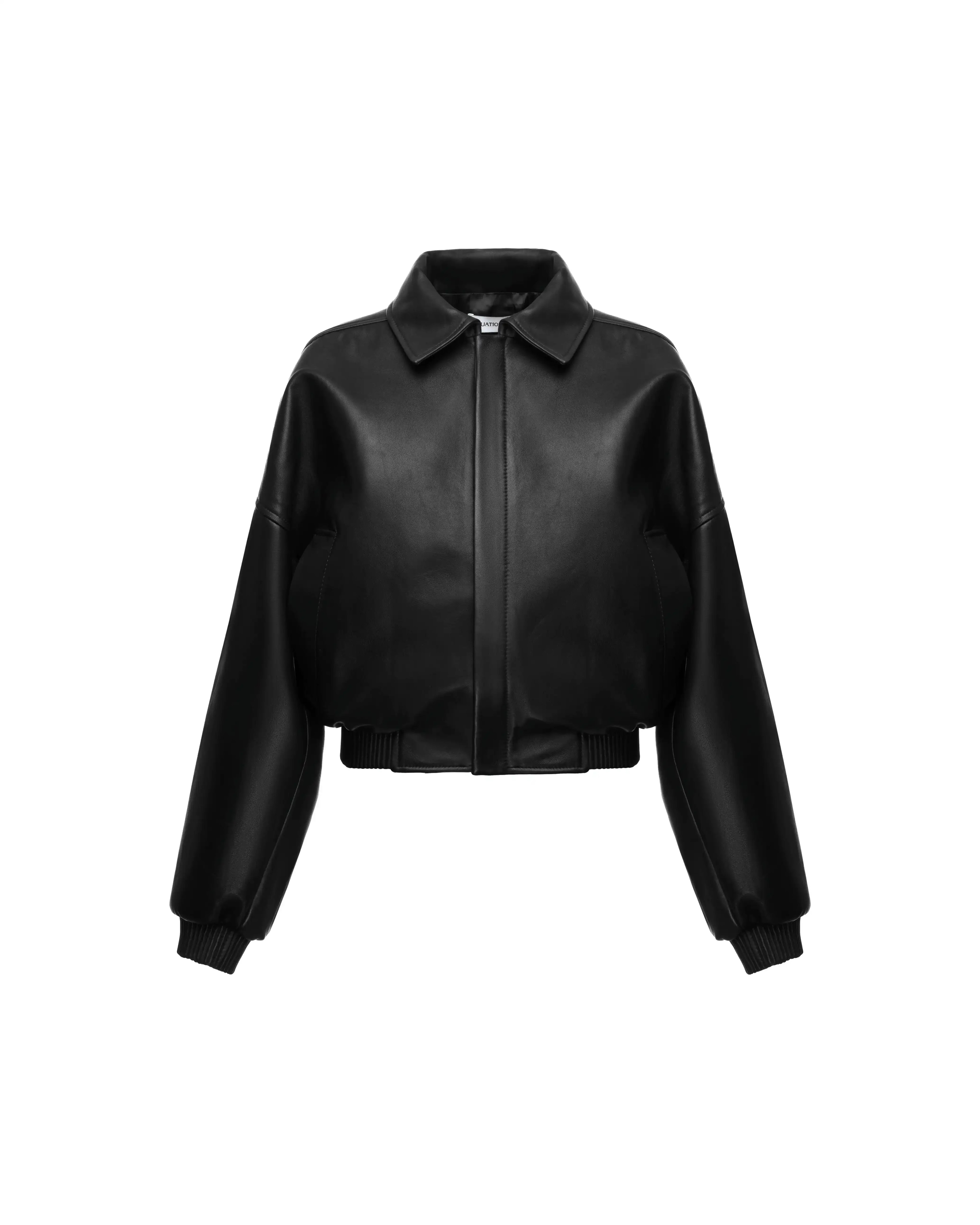 Bomber jacket in leather