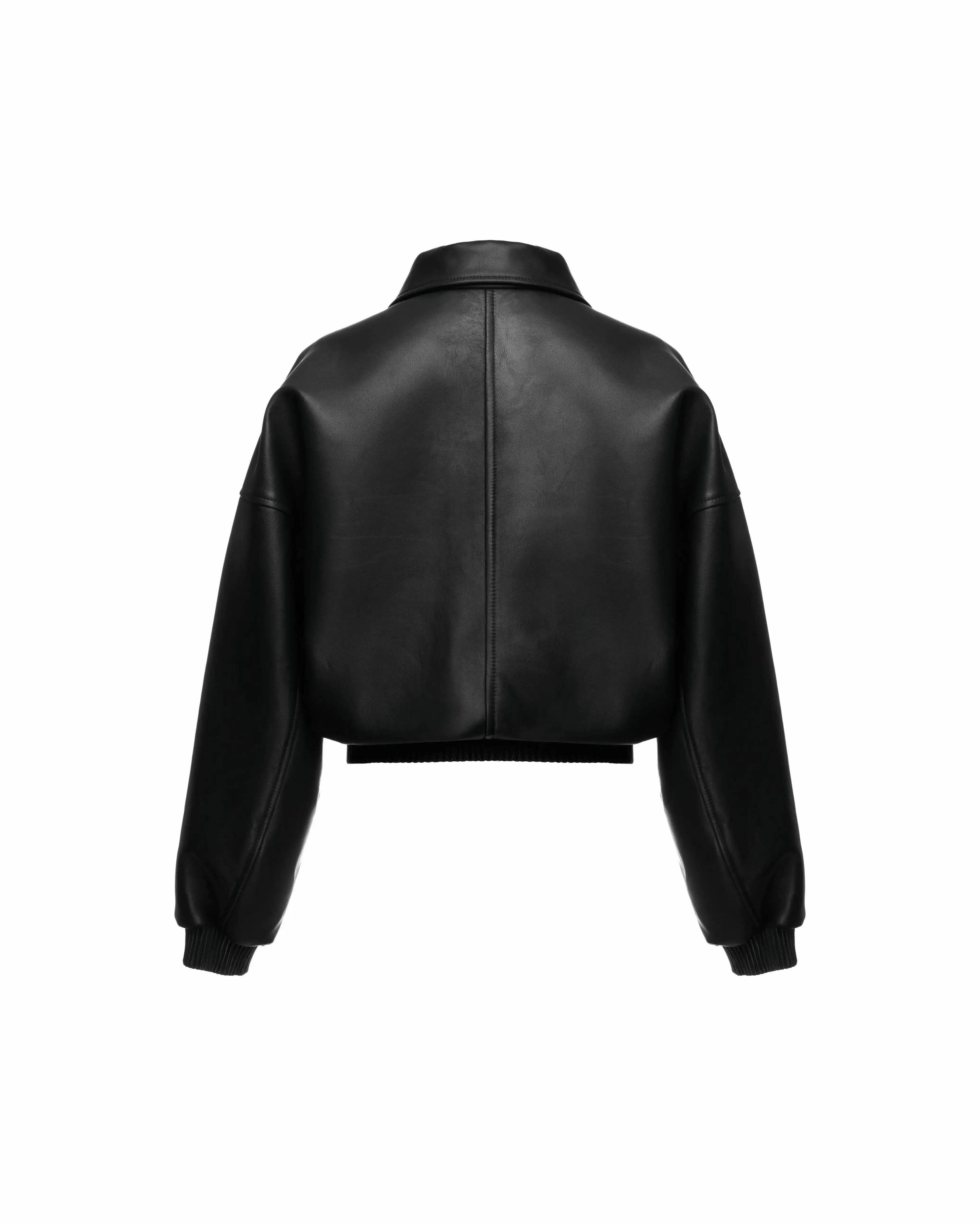 Bomber jacket in leather