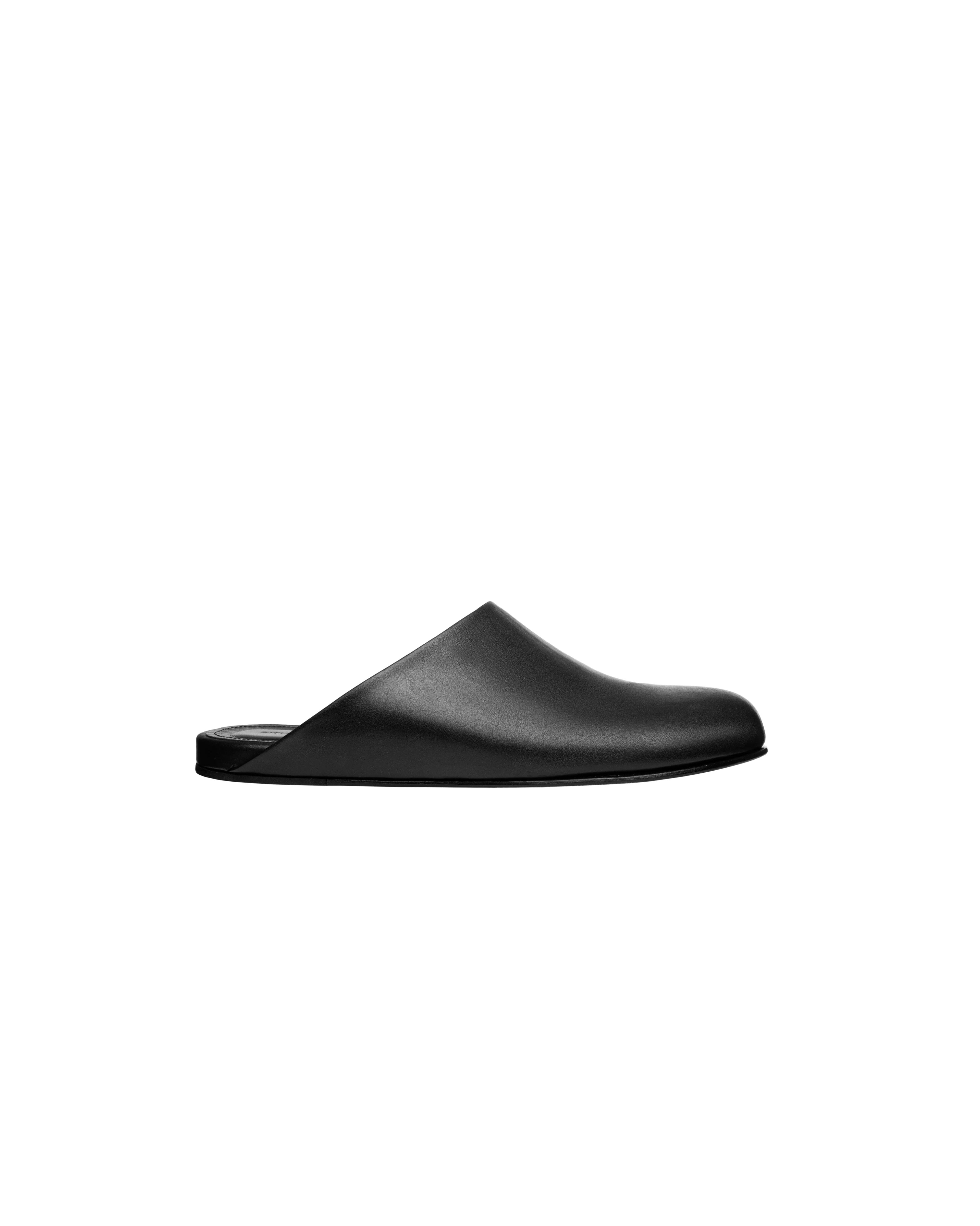 Slip-on mule in leather