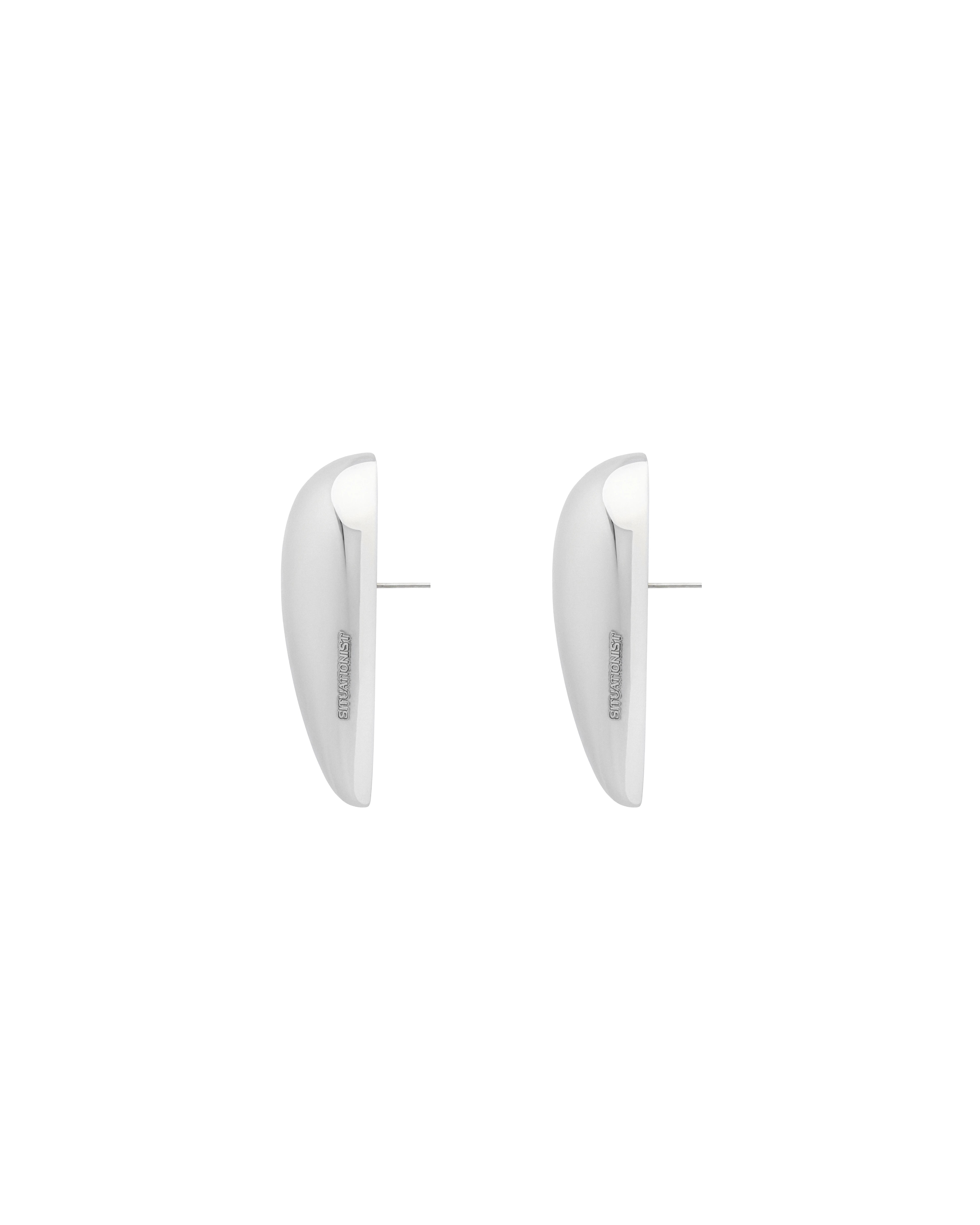 Drop earrings in silver