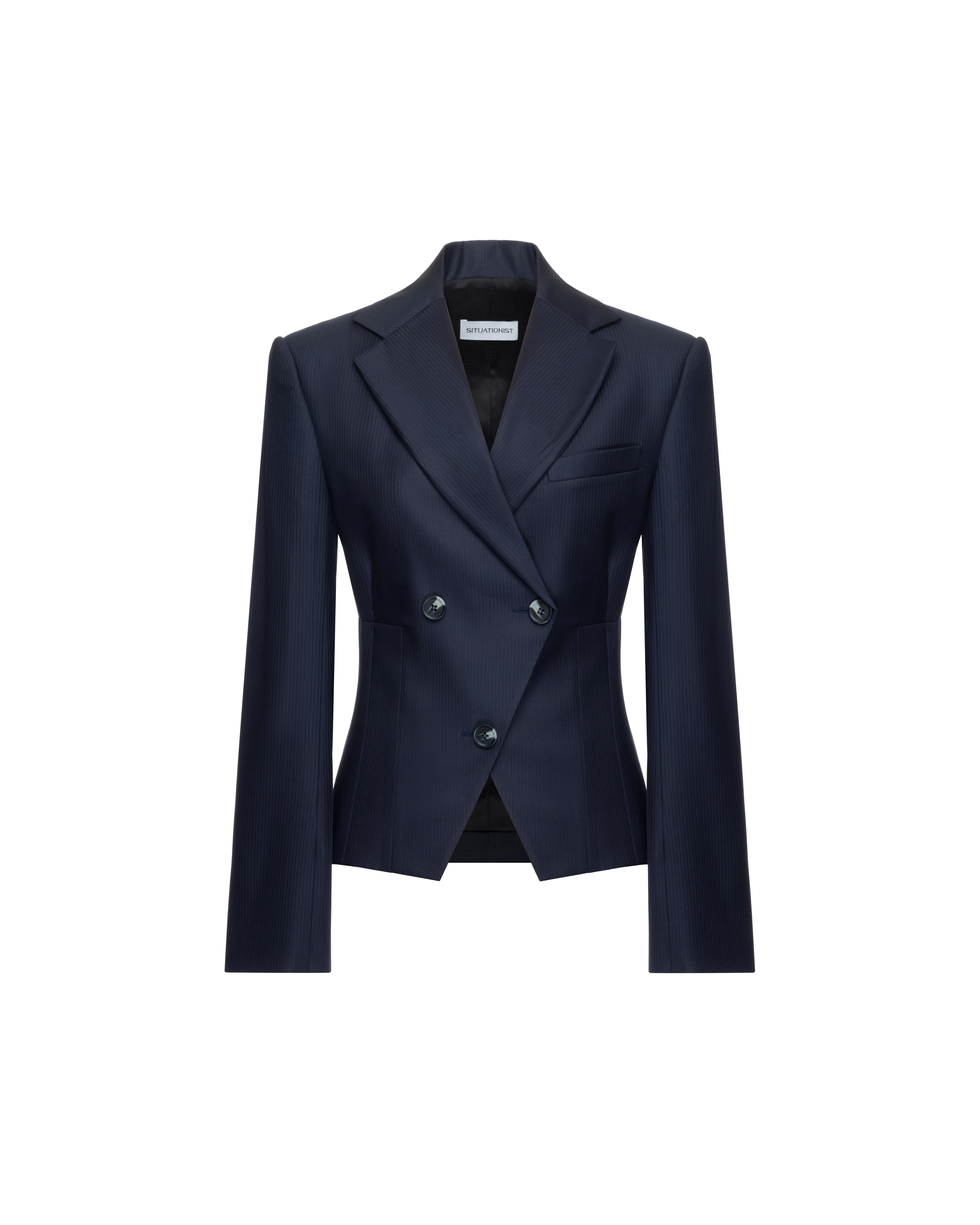 Double-breasted jacket in wool