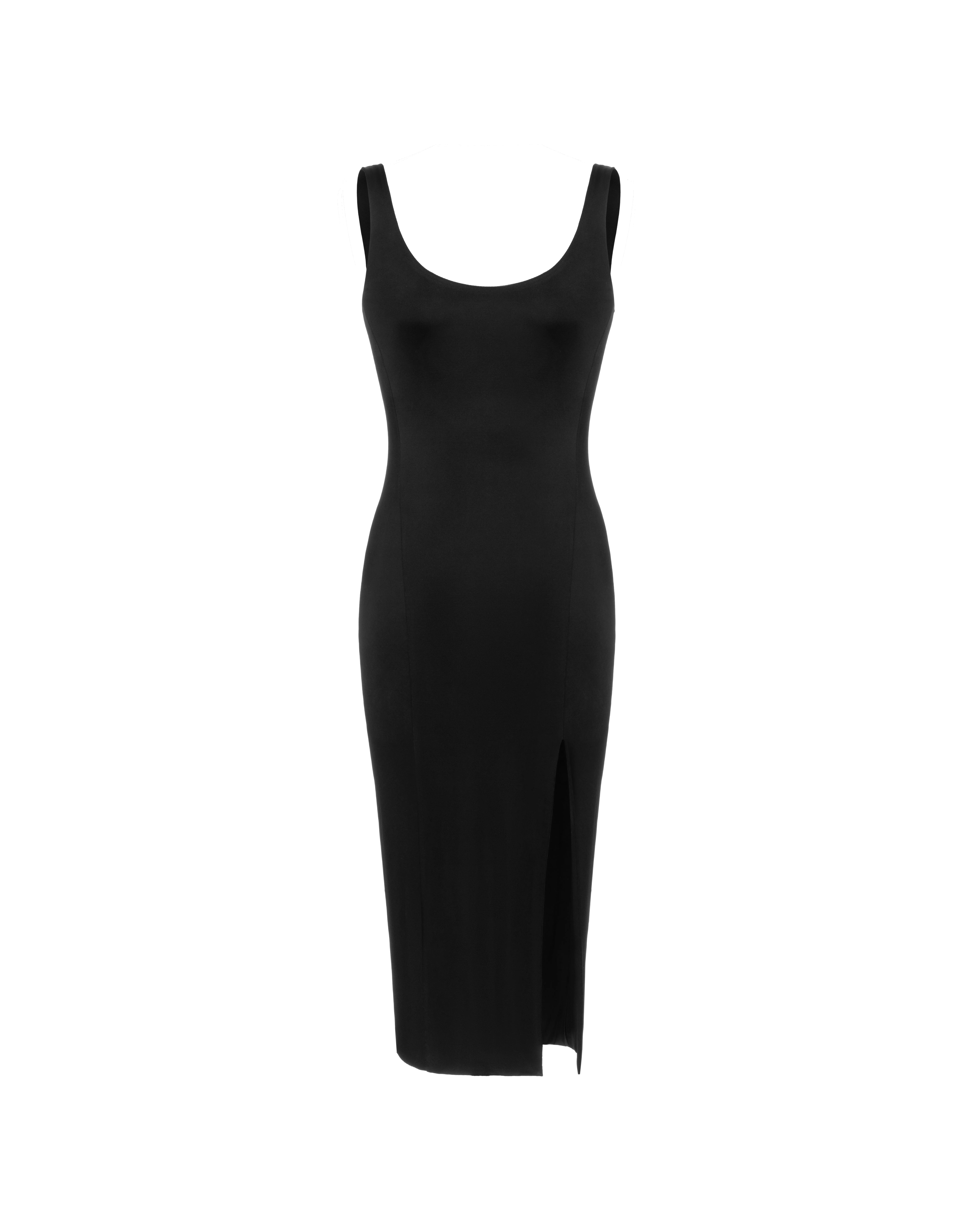 Midi dress in viscose blend