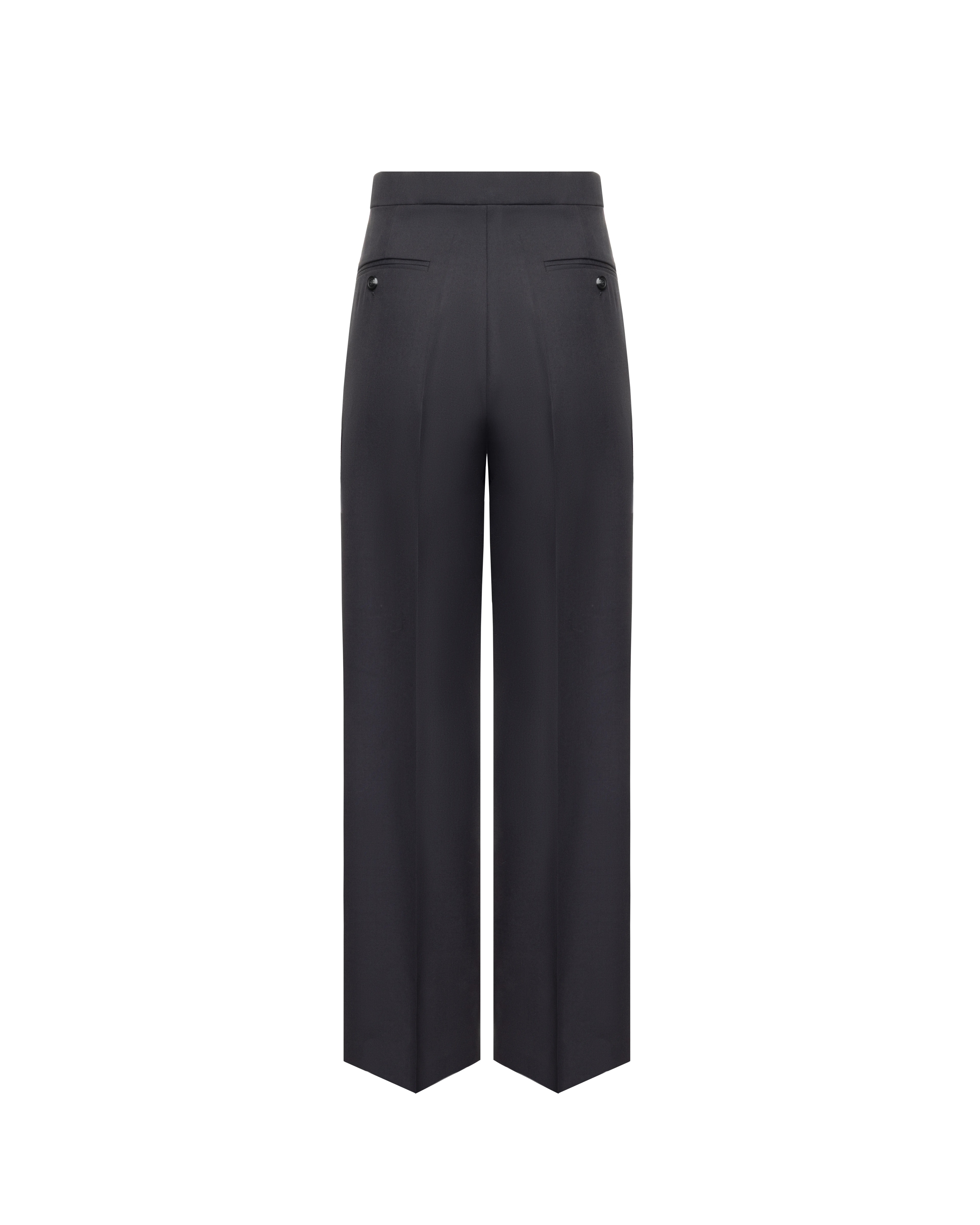 Wide-leg pants in wool