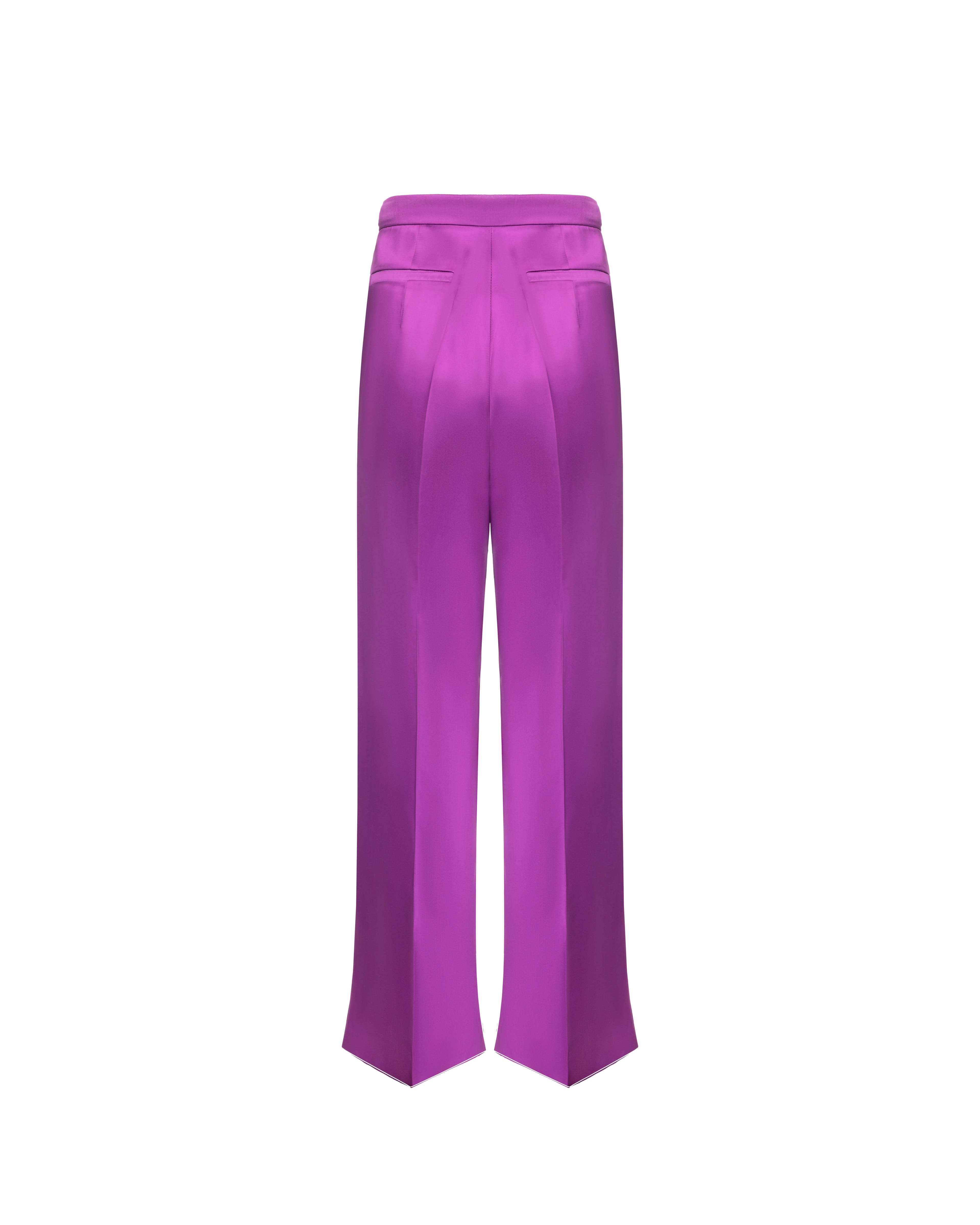 Wide-leg trousers in silk