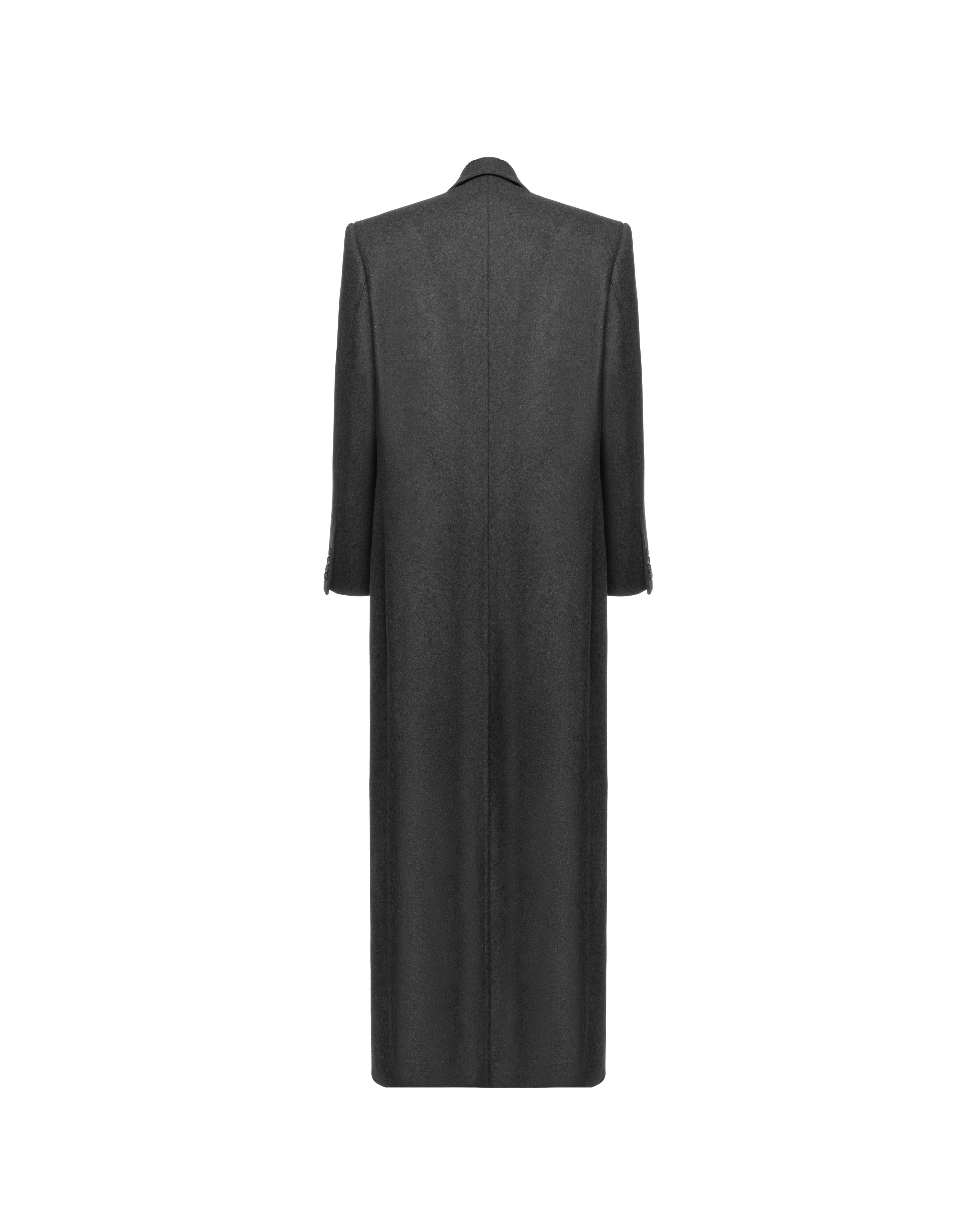 Double-breasted coat in cashmere