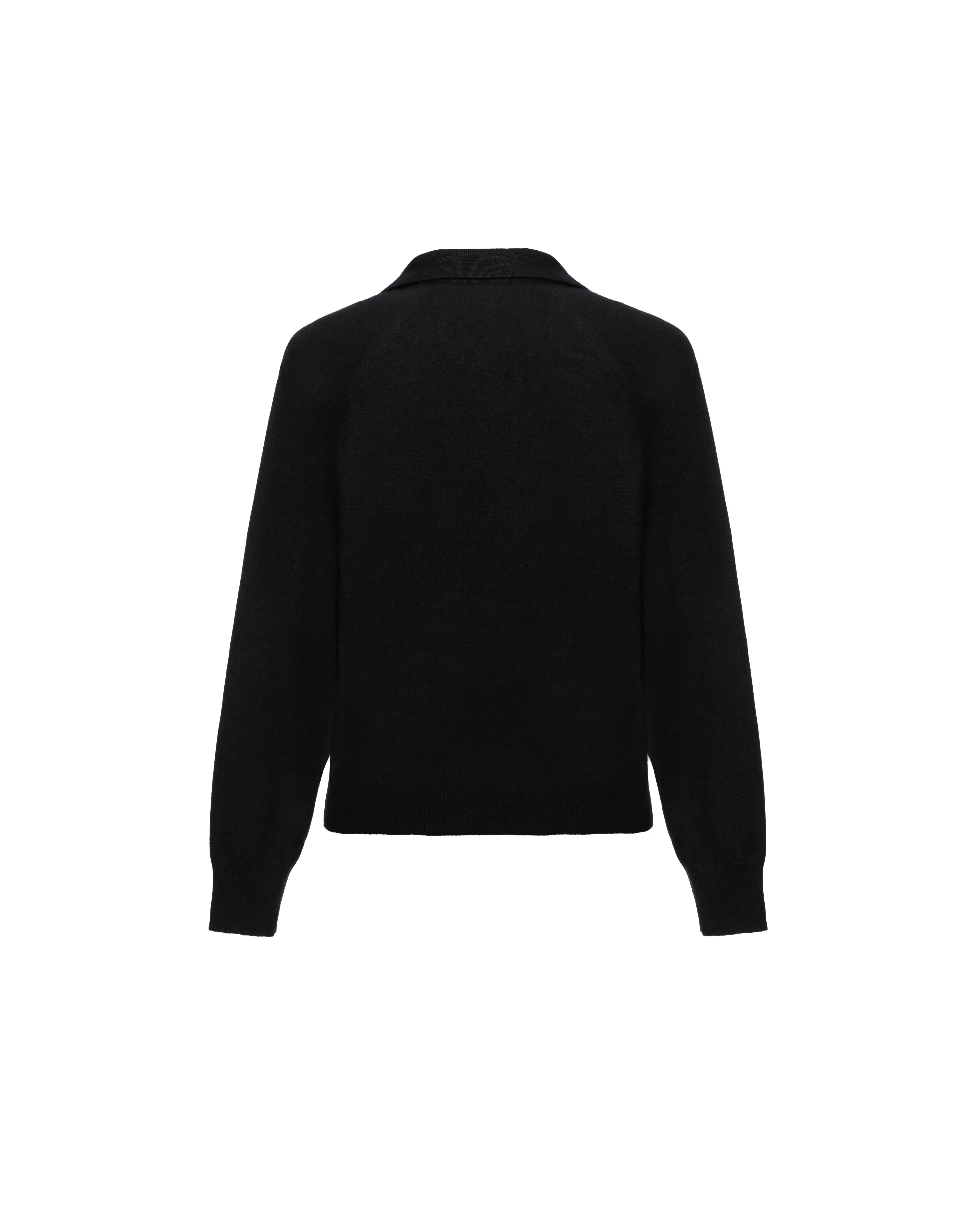 Polo neck knit in cashmere