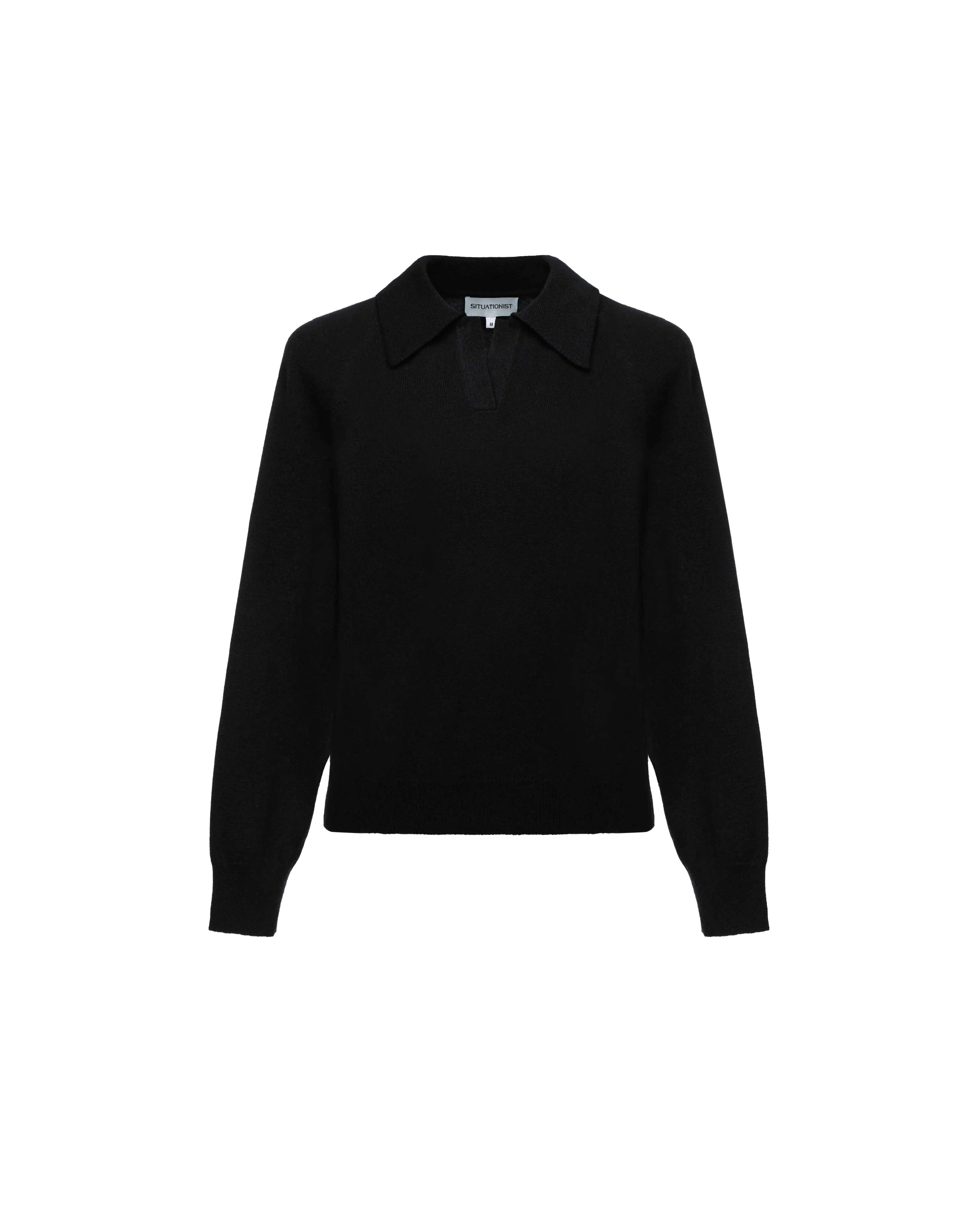 Polo neck knit in cashmere