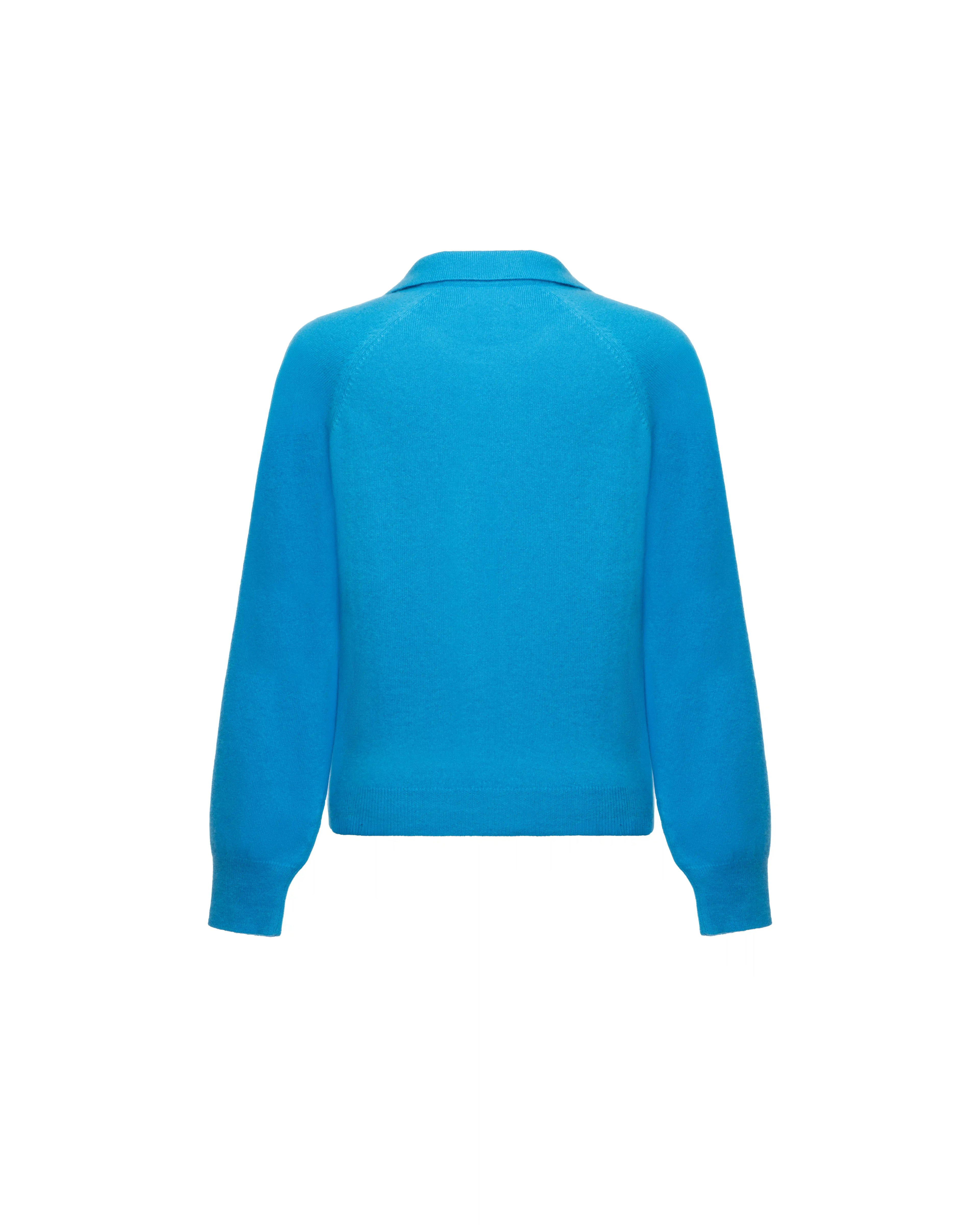 Polo neck knit in cashmere