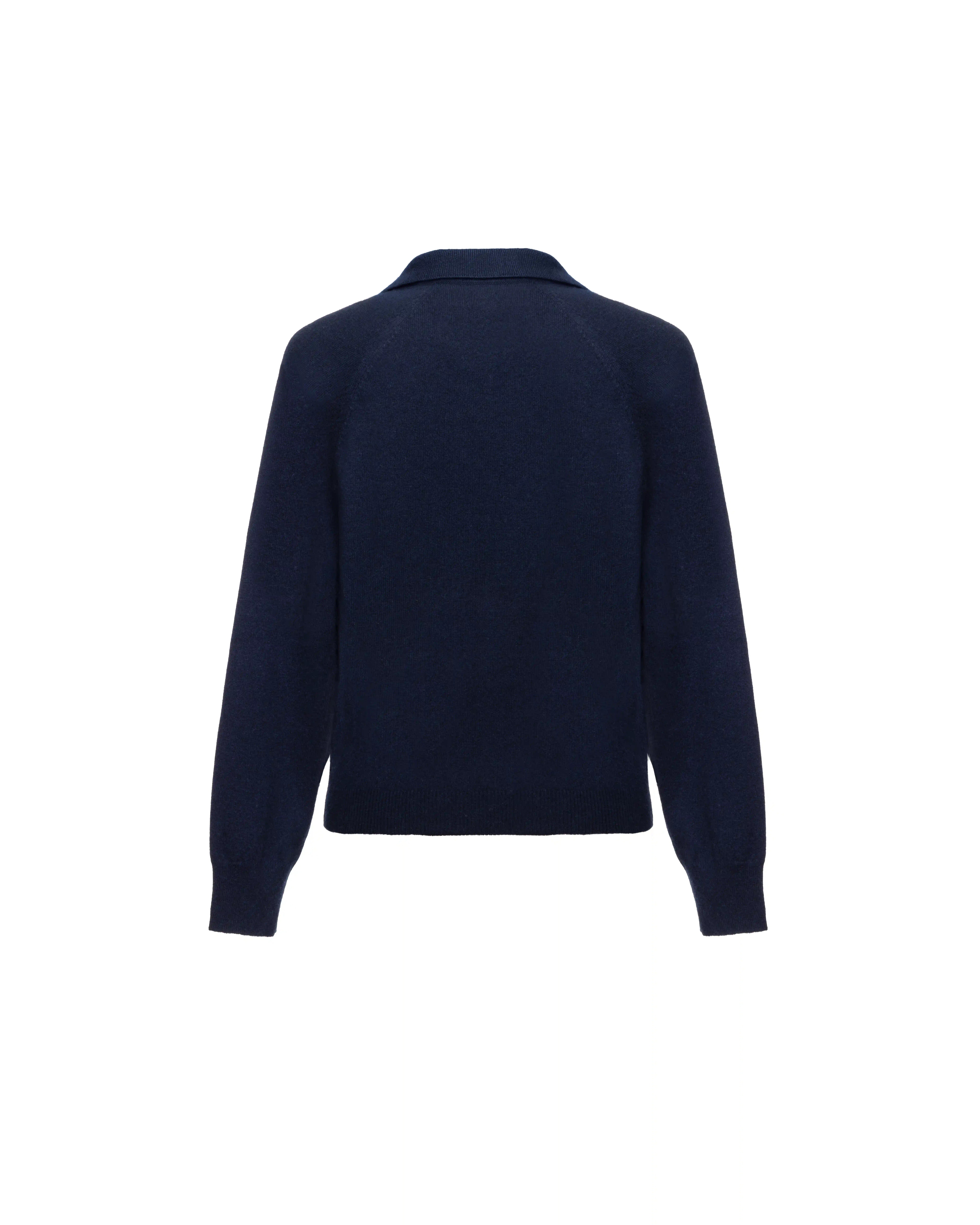 Polo neck knit in cashmere