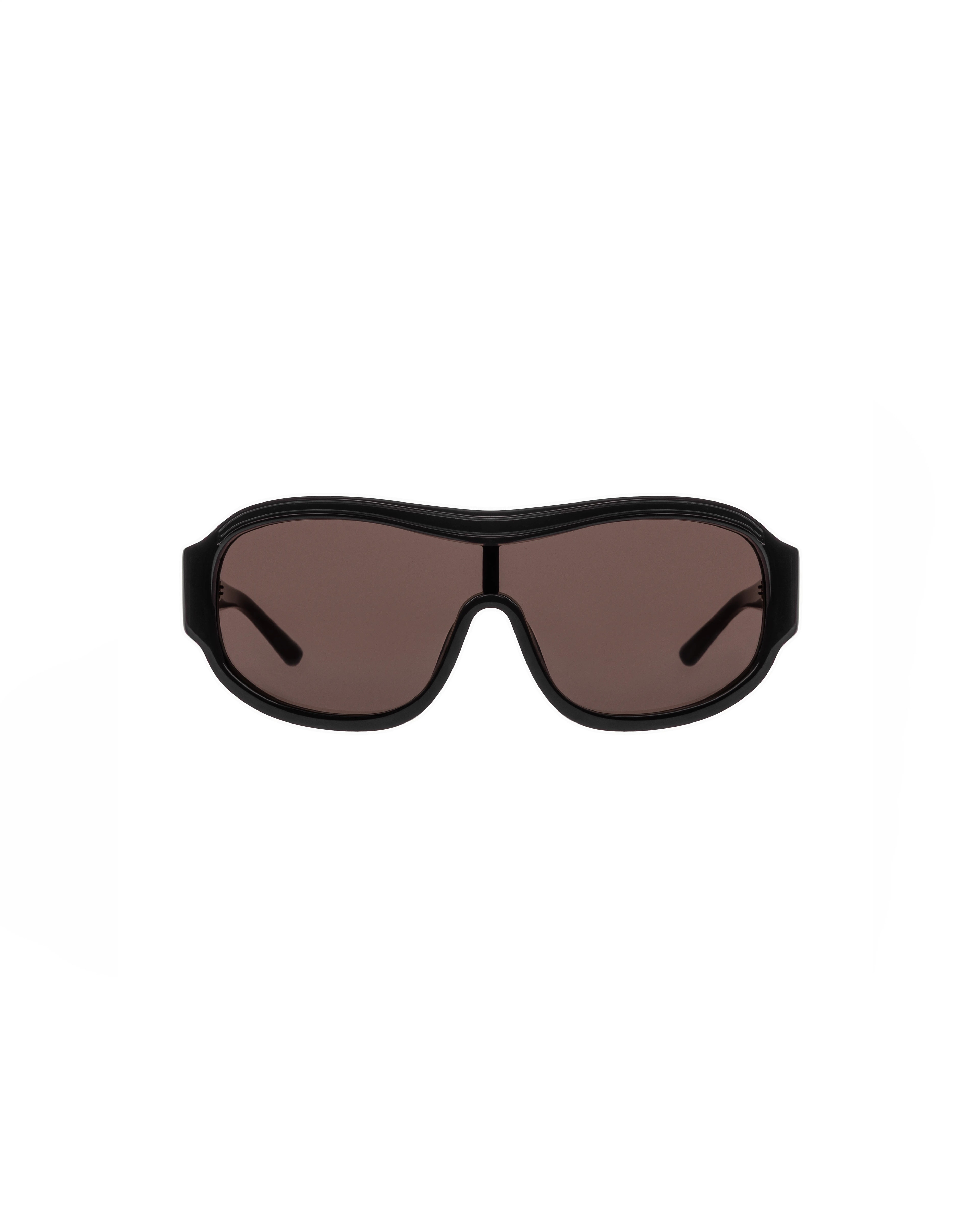 Wraparound sunglasses in brown