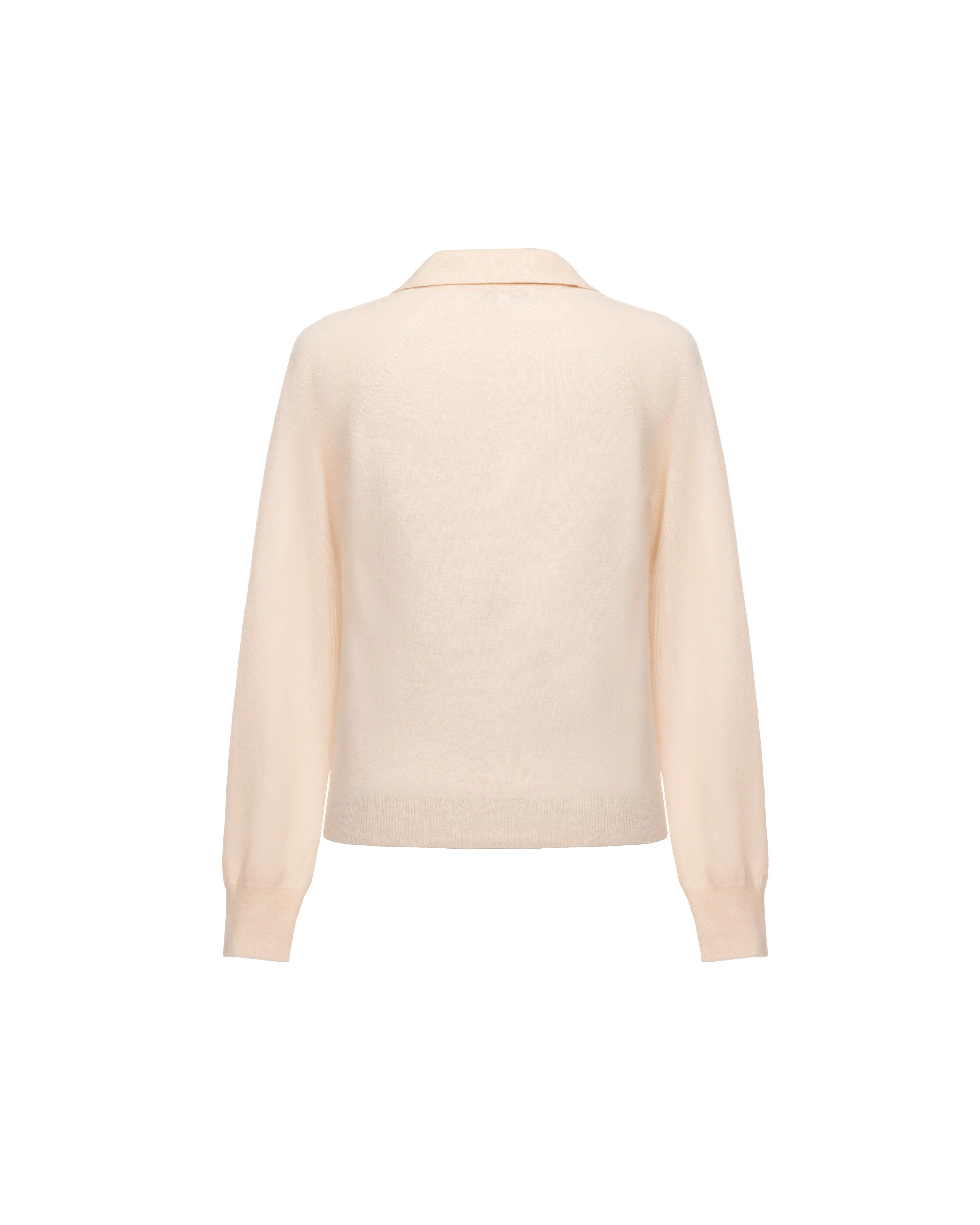 Polo neck knit in cashmere