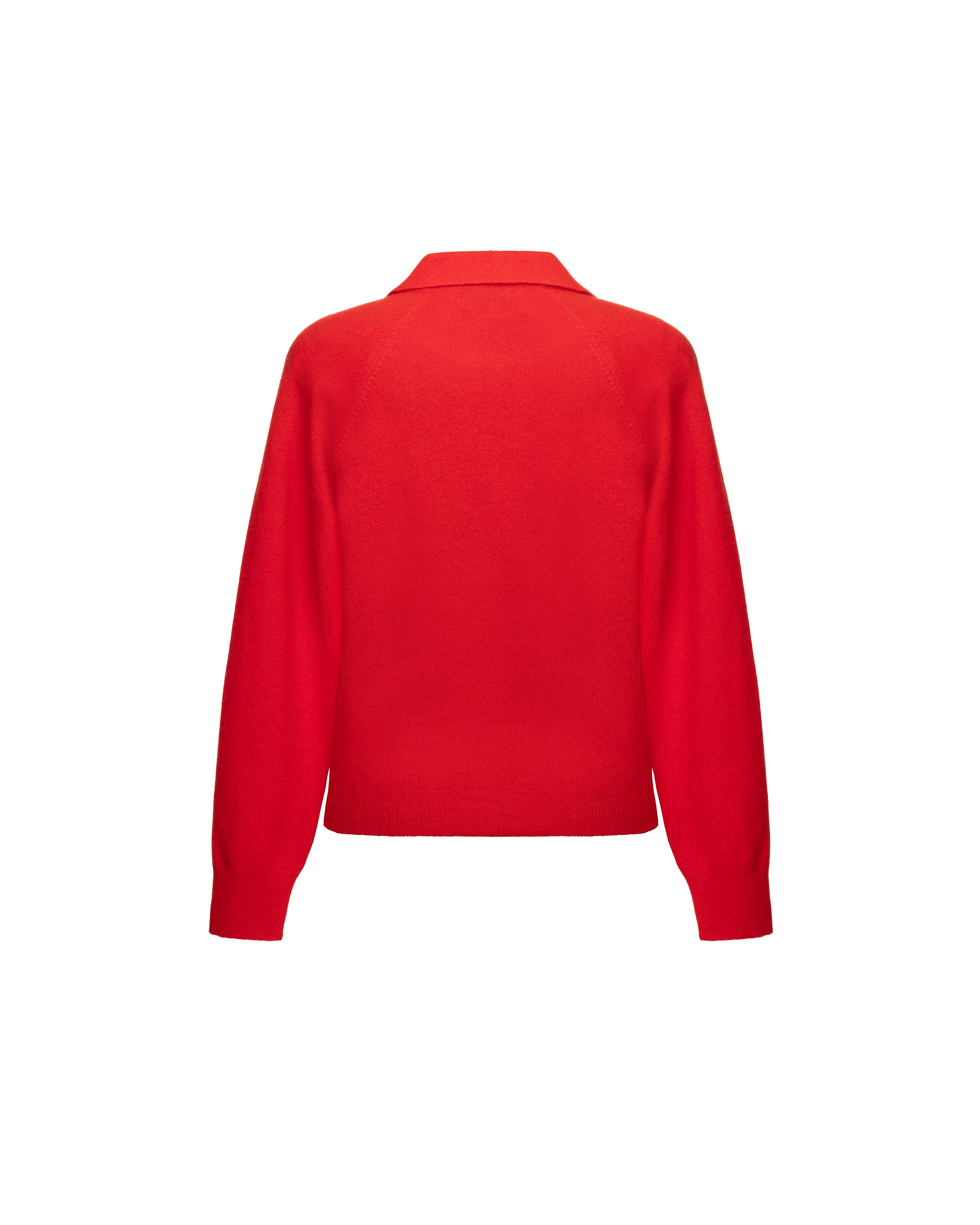 Polo neck knit in cashmere